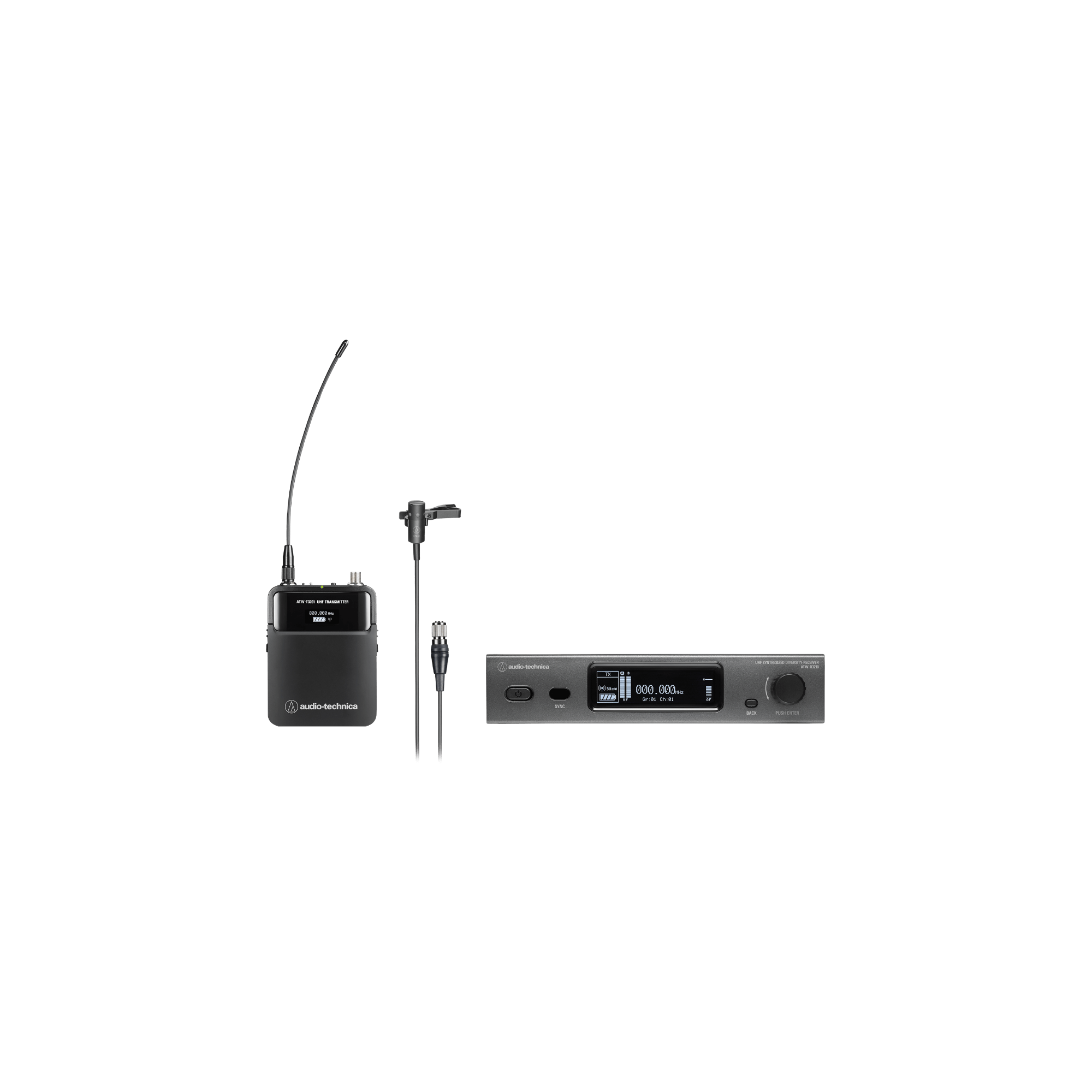 Image of Audio-Technica ATW-3211/831DE2 3000 Series Lavalier Wireless System