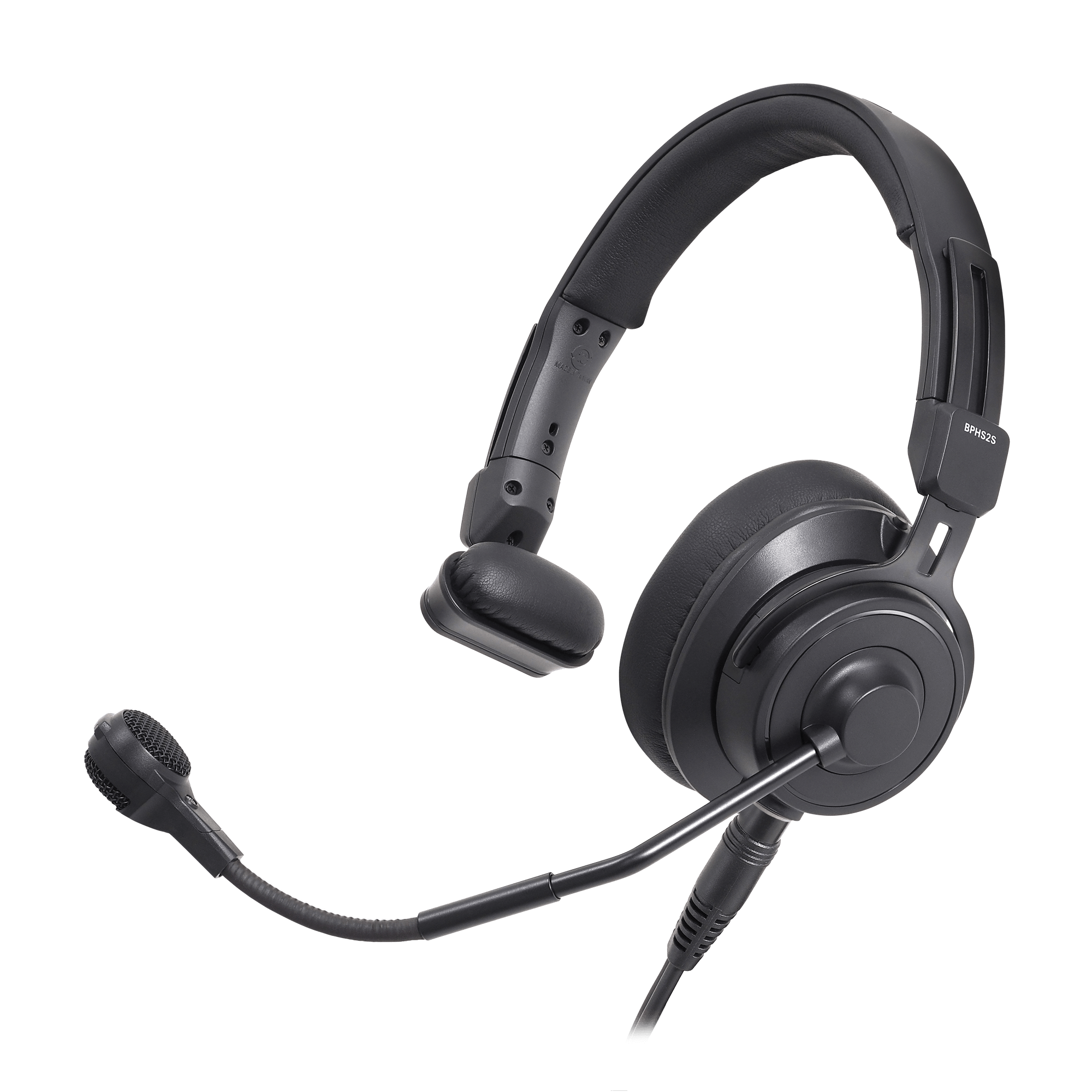 Image of Audio-Technica BPHS2S Single-Ear Broadcast Headset Hypercardioid Dynamic