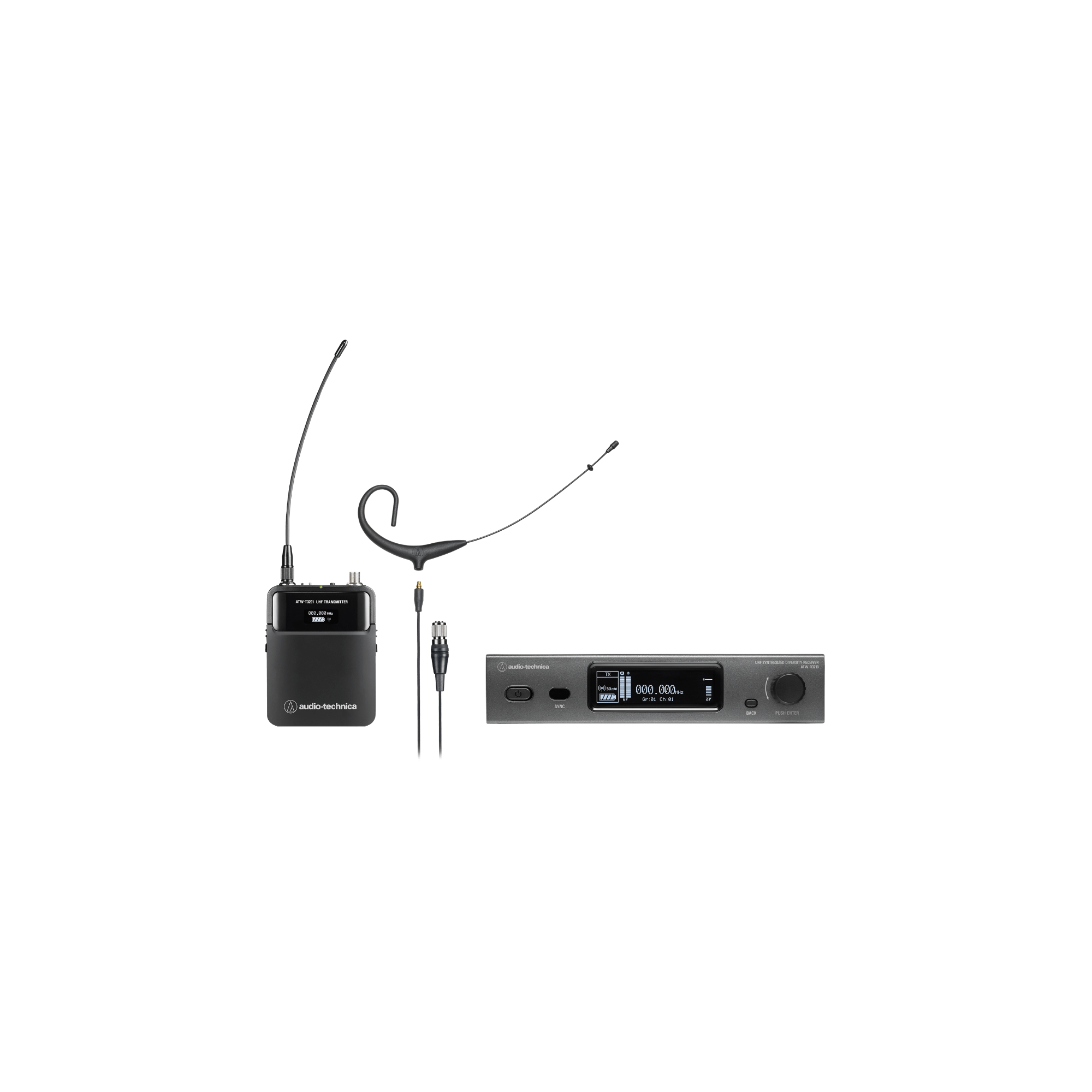Audio-Technica ATW-3211/892XEE1 3000 Series Headworn Wireless System