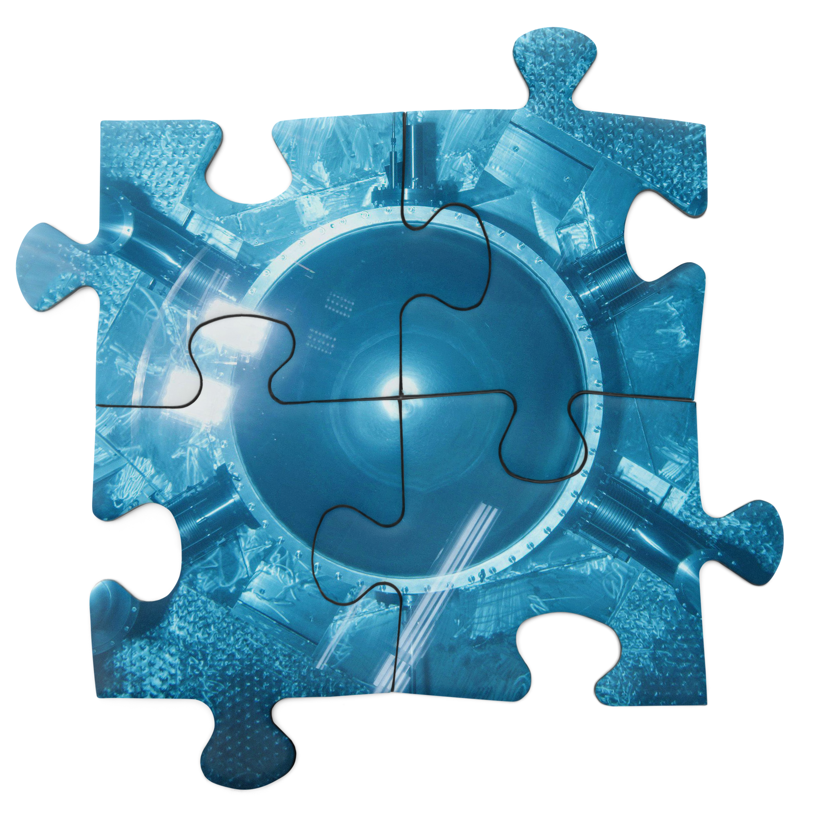 puzzle pieces showing image of detector