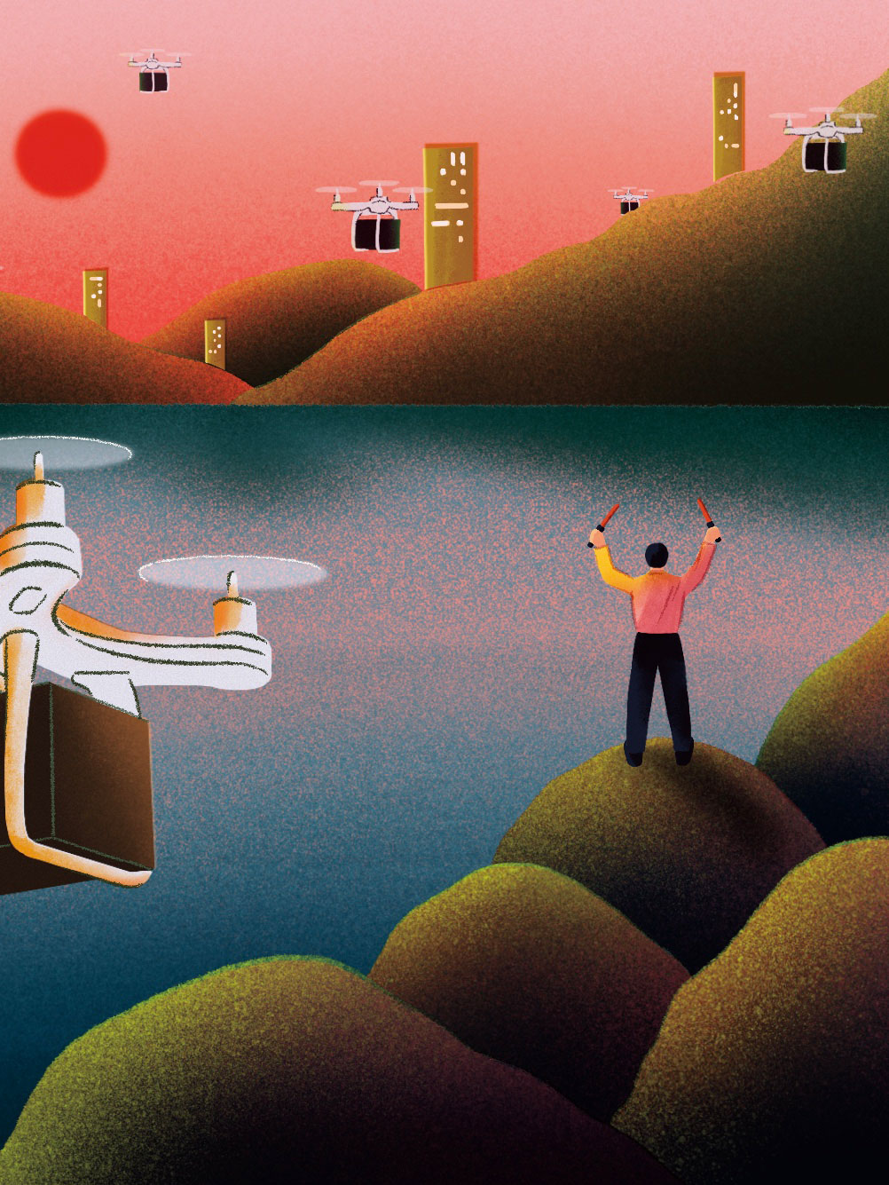 Profesiones del futuro: controlador de tráfico aéreo de drones de reparto