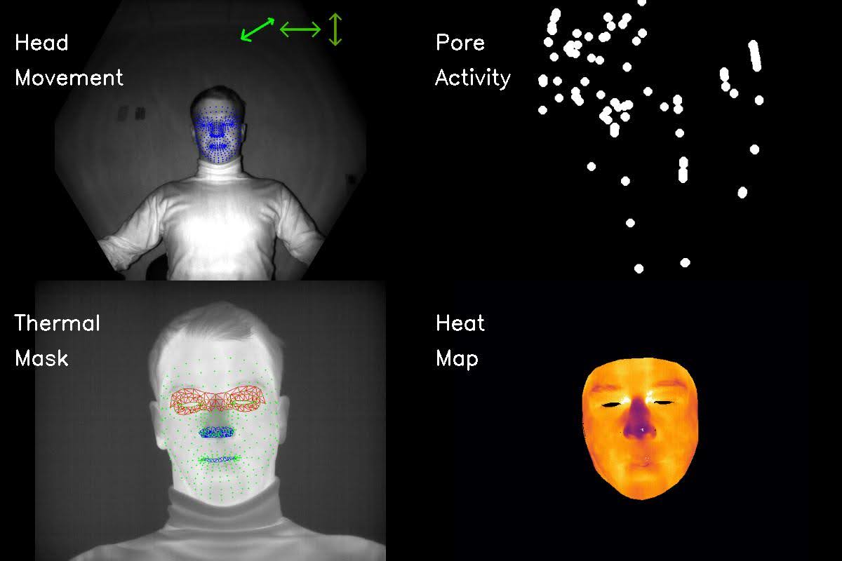 Altec Research ha construido un prototipo que rastrea el movimiento de la cabeza, la temperatura cutánea facial y la actividad de los poros.