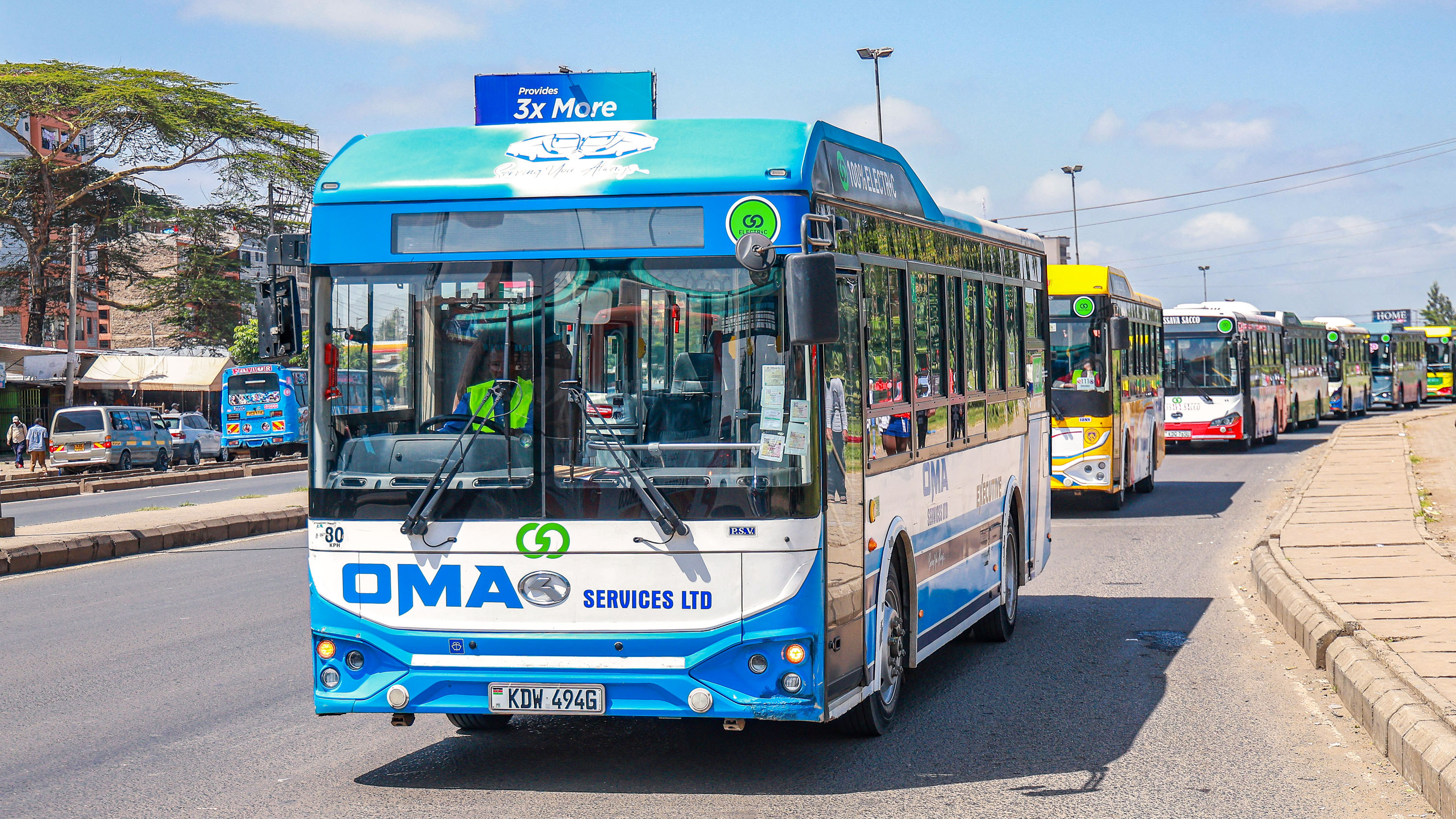 BasiGo y su flota de autobuses eléctricos