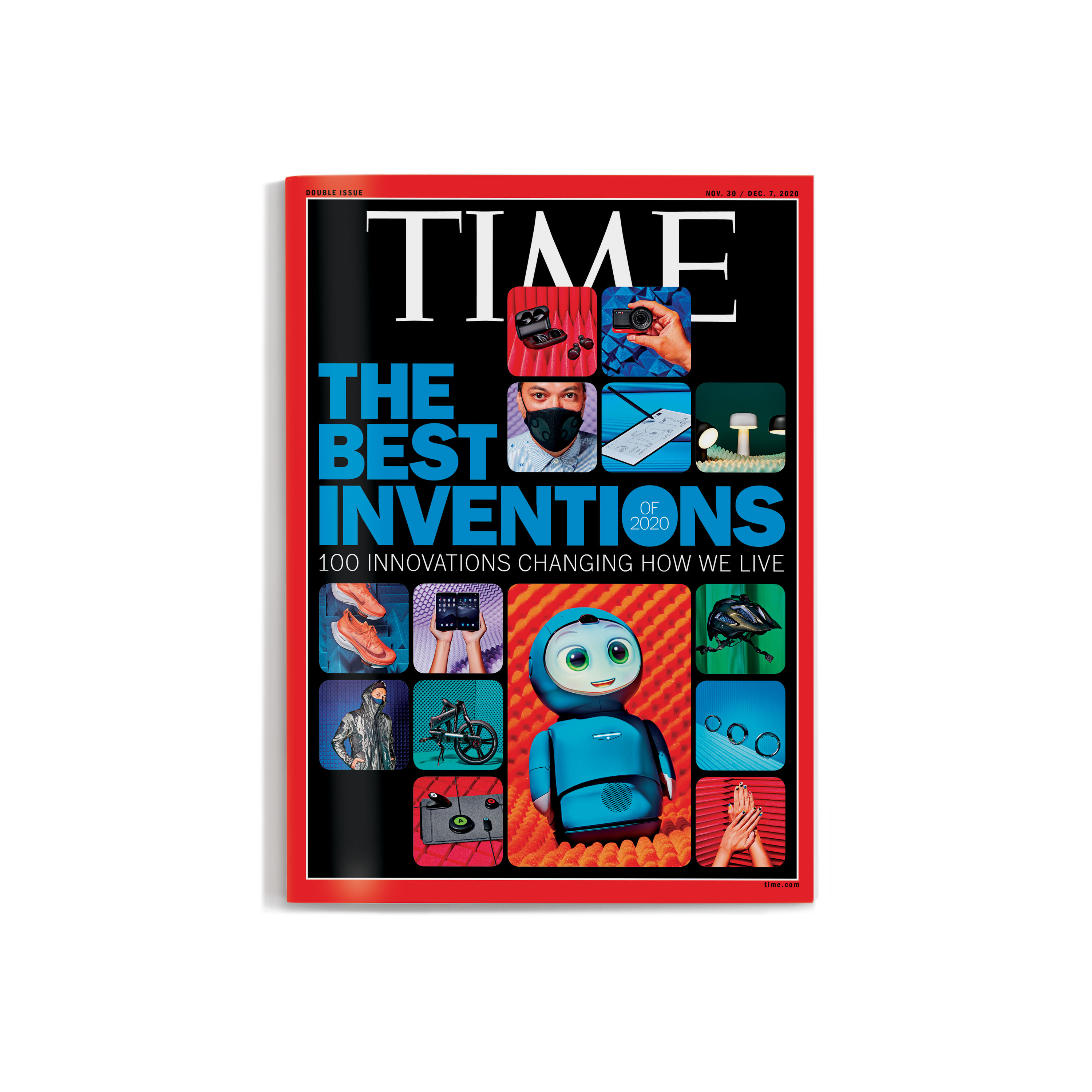 Portada de la edición de Time "Los Mejores Inventos" de 2020.
