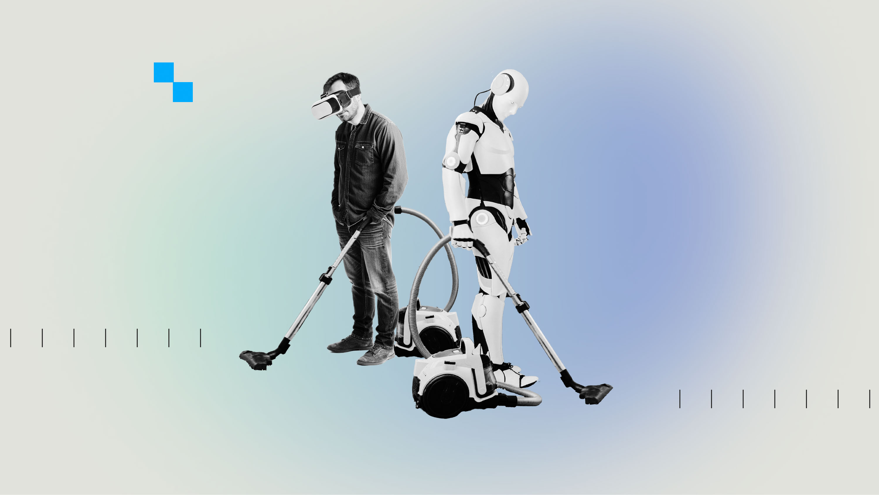 Los trabajadores autónomos que entrenan robots humanoides en casa