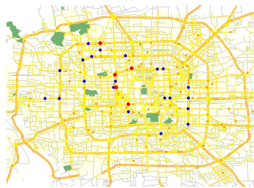Las trayectorias de los taxis revelan los cruces más importantes de una ciudad