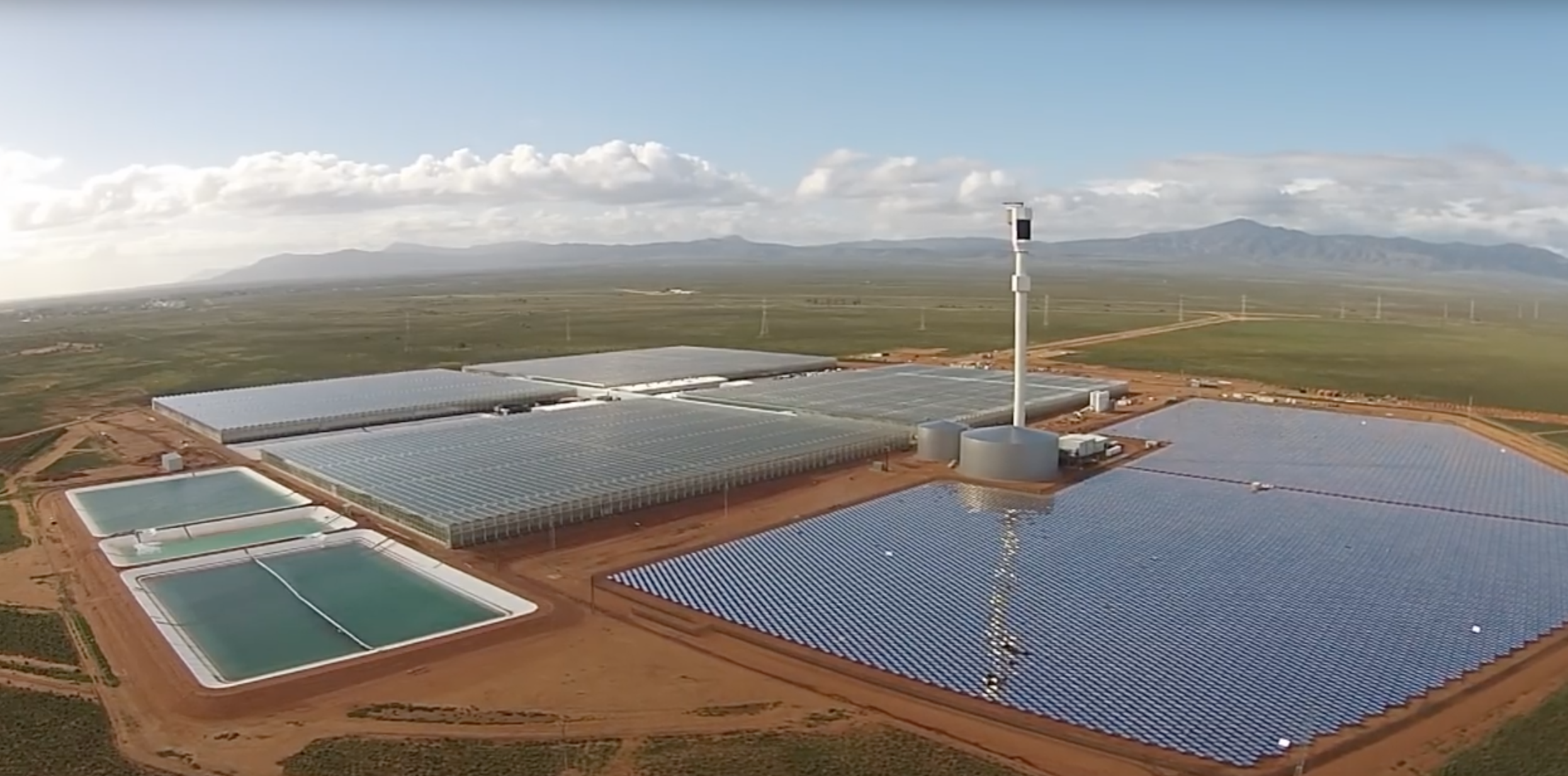 Energía solar para desalar agua y cultivar en el desierto, una idea no tan buena