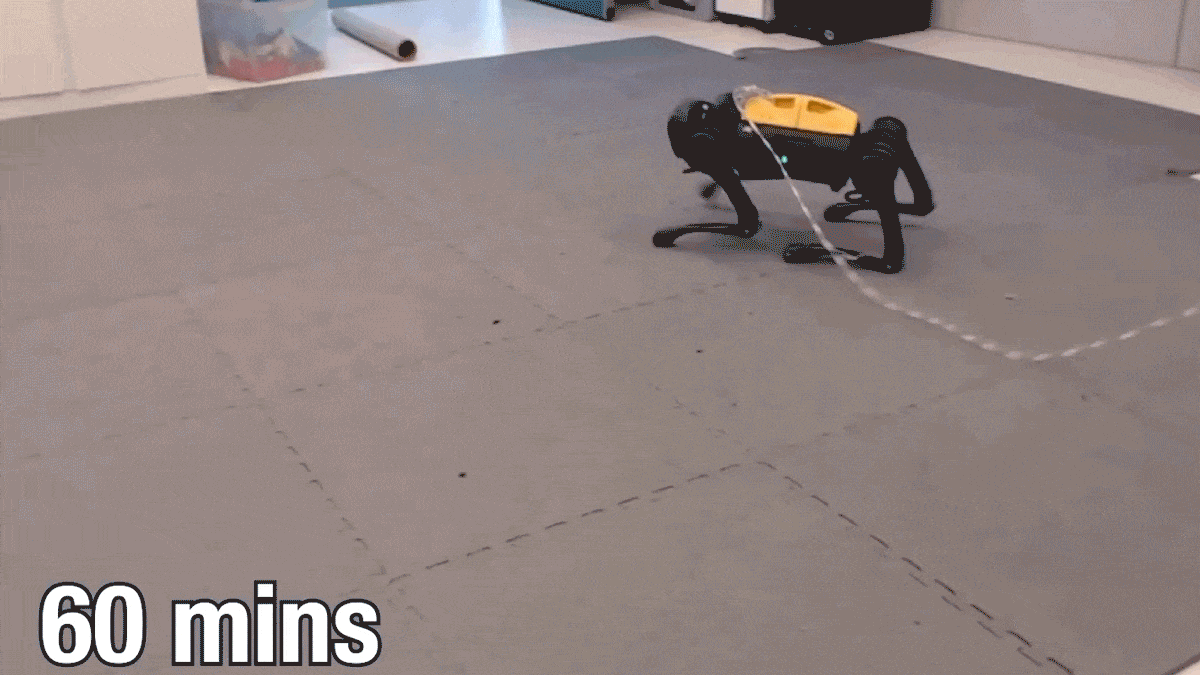 Este perro robot es capaz de enseñarse a sí mismo a caminar