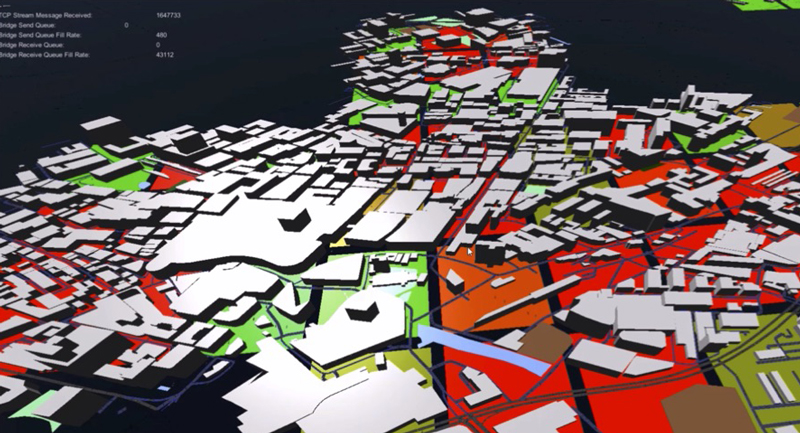 Réplicas virtuales y en tiempo real de ciudades para organizar el tráfico de coches autónomos