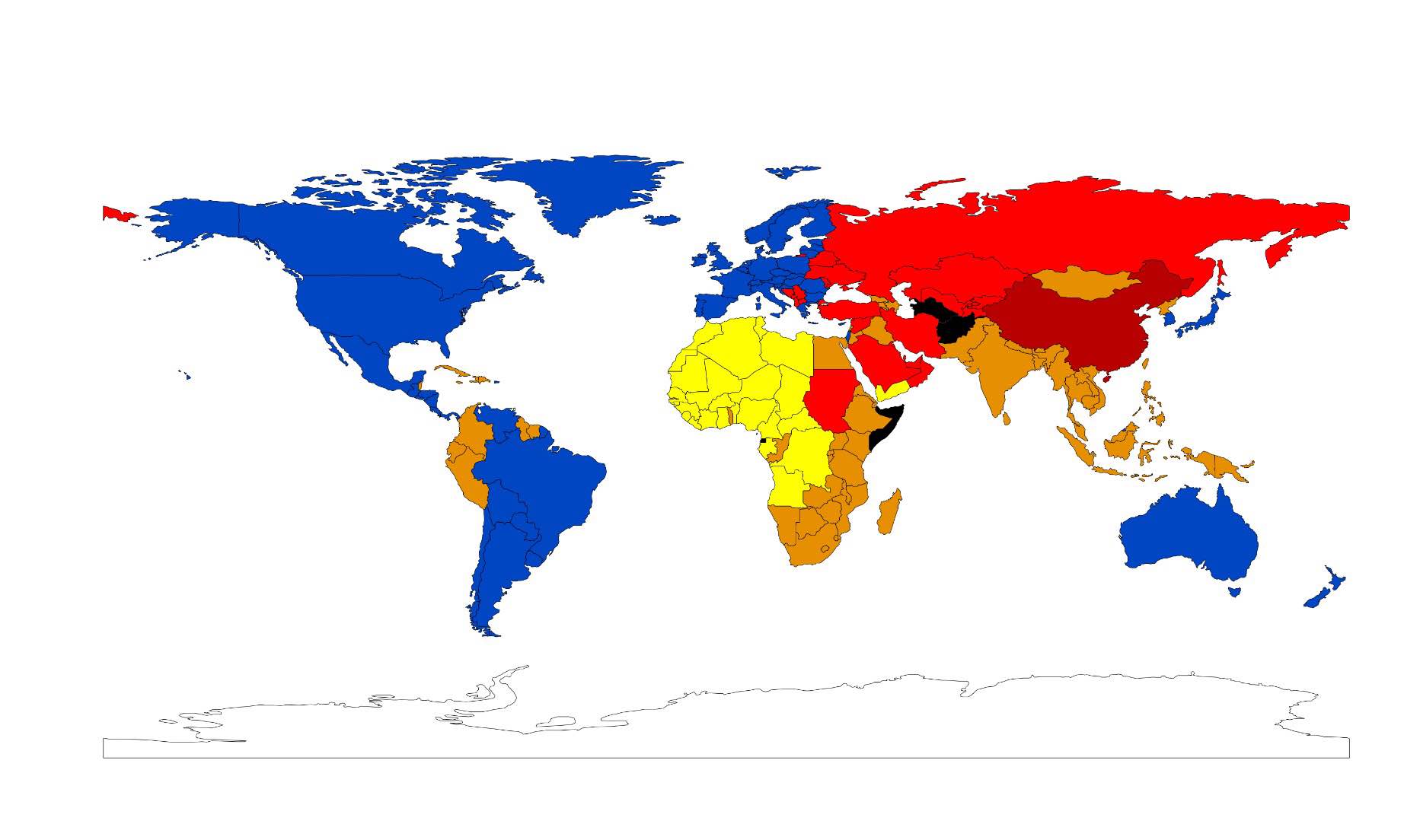 Dime qué visados necesitas y este mapa te dirá cómo es tu país