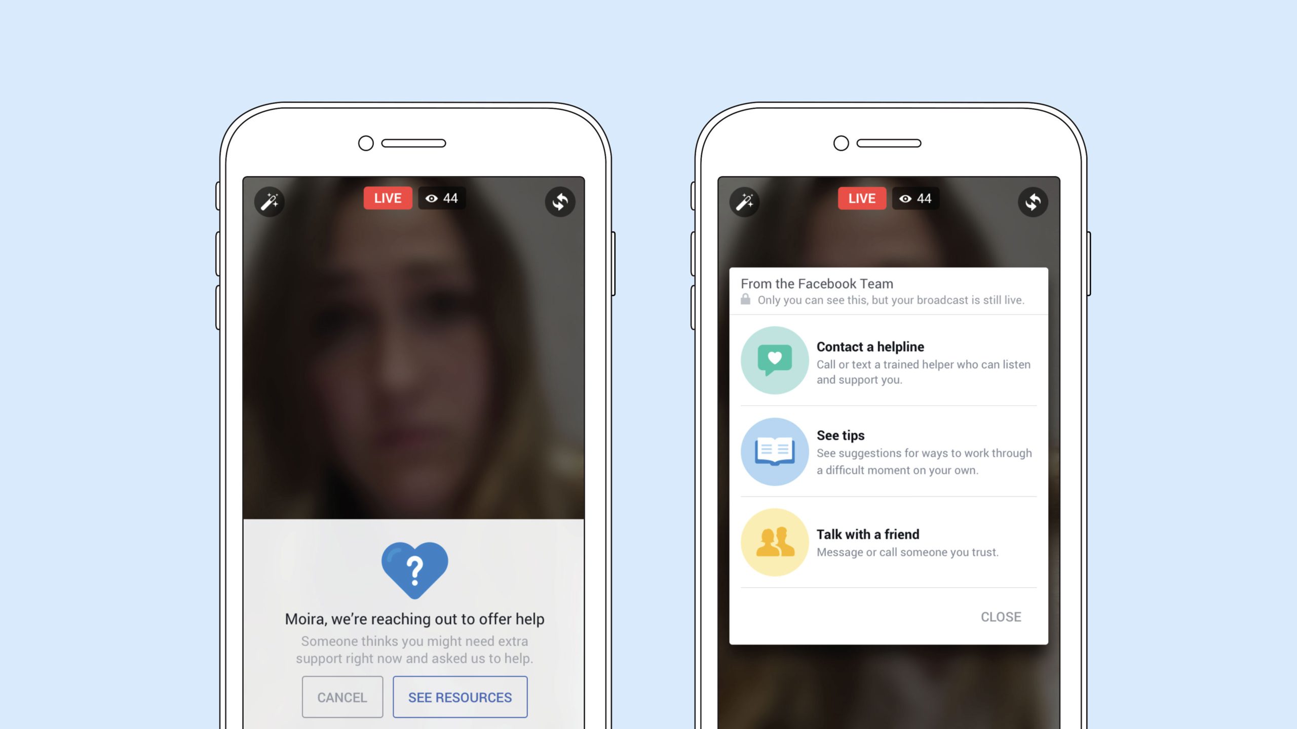 Facebook da "un gran paso adelante" para evitar los suicidios en directo