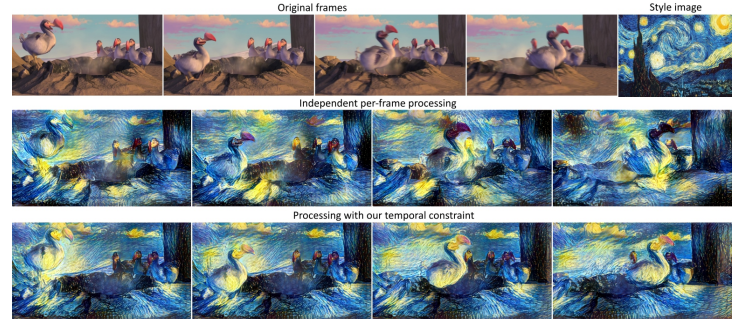 Un ordenador mete el estilo pictórico de Vang Gogh en una escena de 'Ice Age'