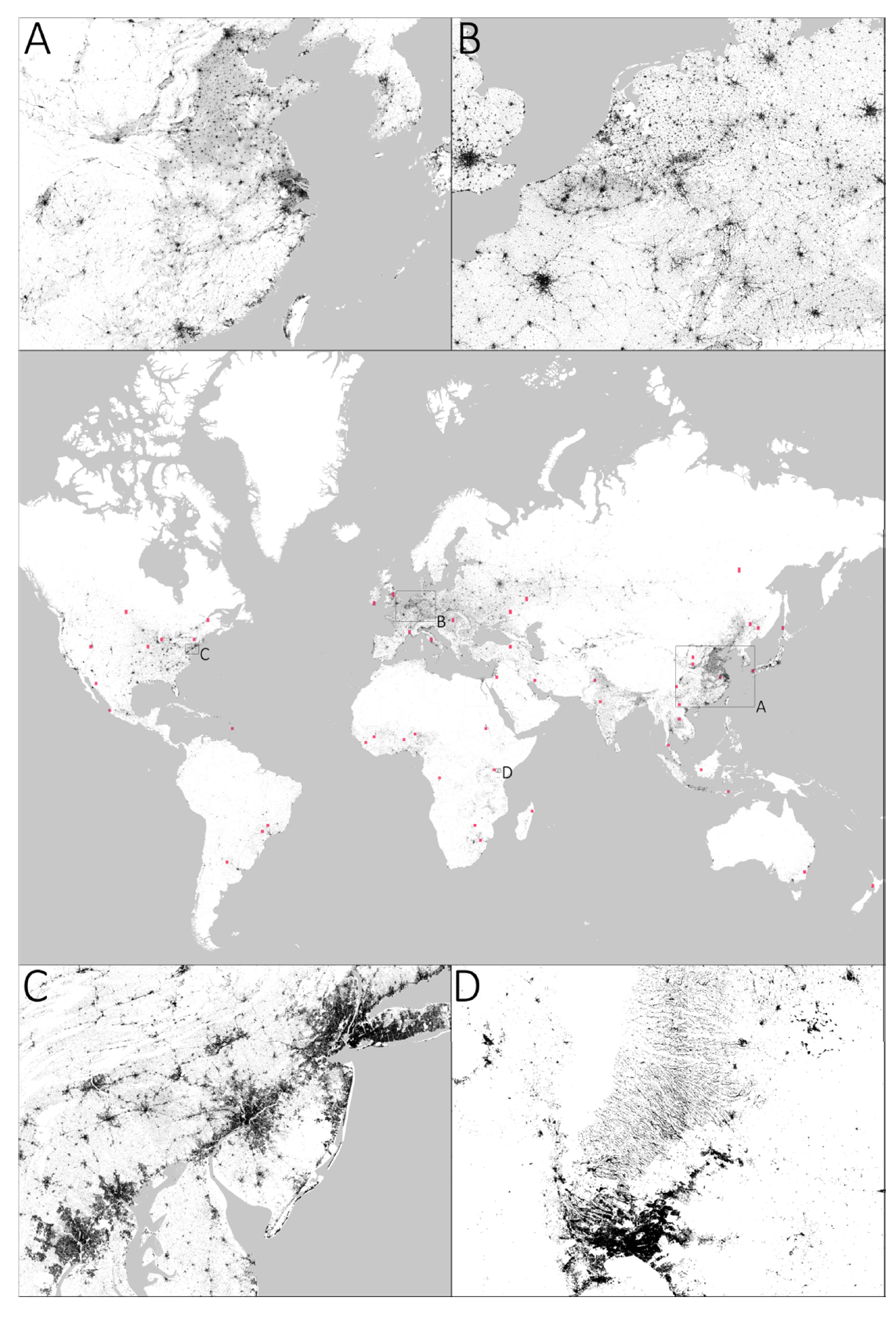 Este es el mapa más detallado de la huella humana en el planeta