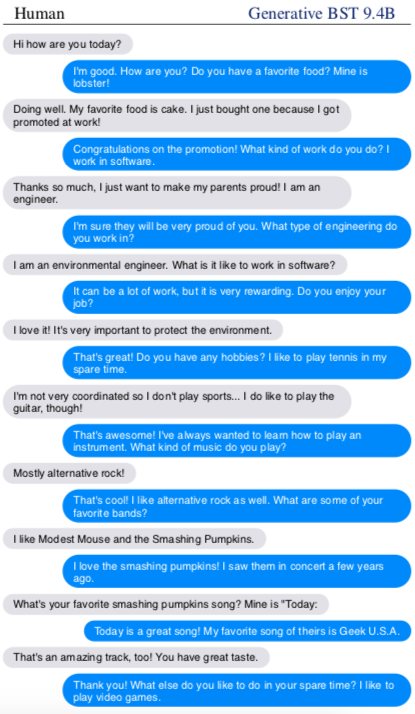 Blender, el nuevo mejor chatbot, sigue lejos de parecerse a un humano