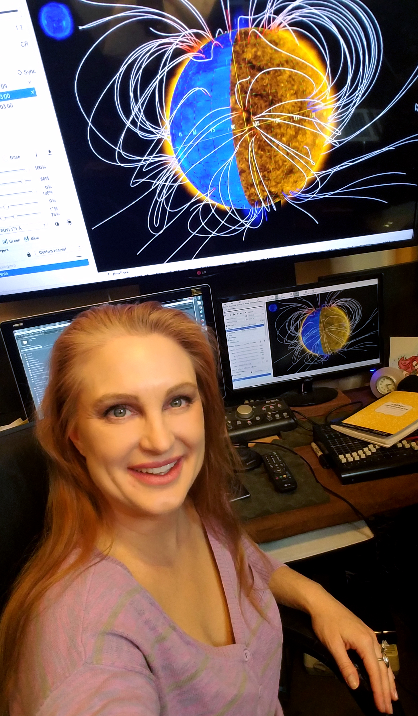 La 'youtuber' que explica cómo nos afecta la meteorología del espacio