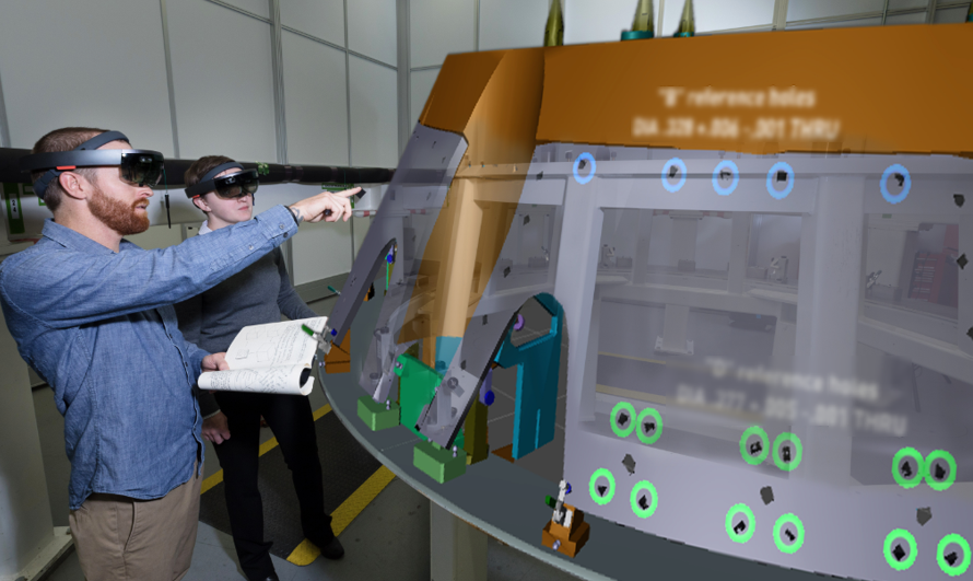 Fabricación 4.0: realidad aumentada para construir naves espaciales