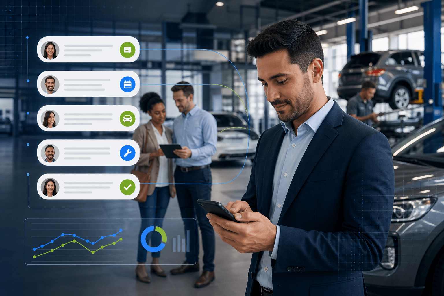 TECOBI blog image for 5 Ways to Personalize the Car-Buying Journey with SMS Marketing