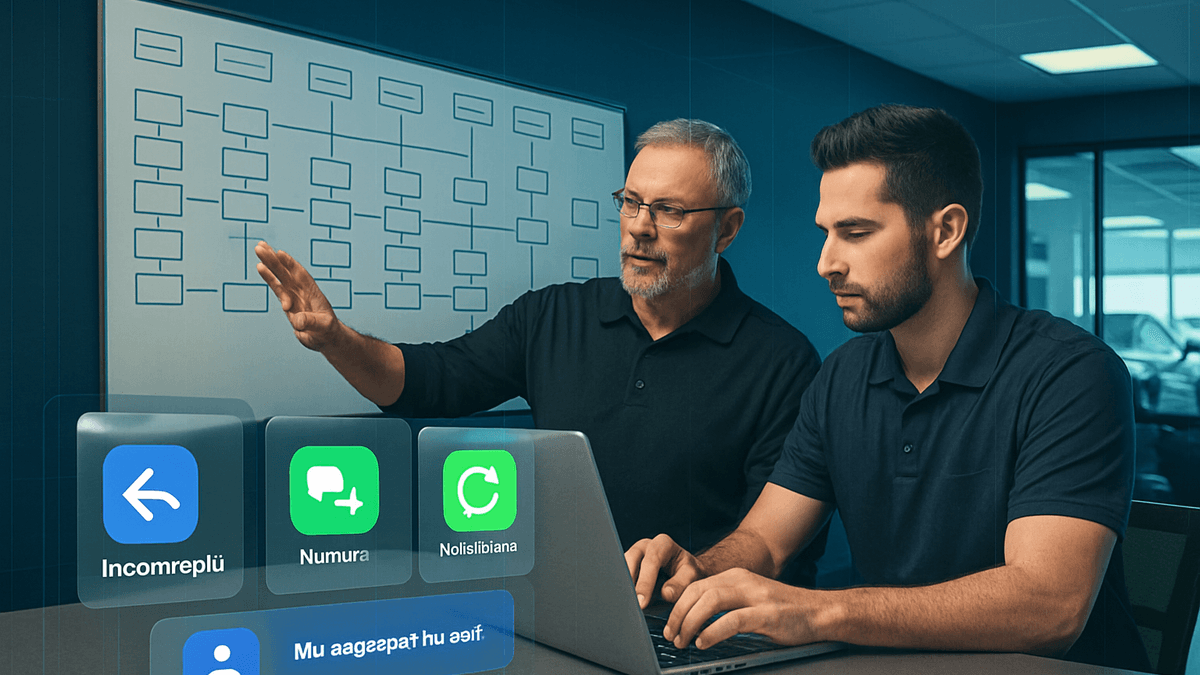 Dealership team reviewing response, nurture, and handoff activity in one workflow