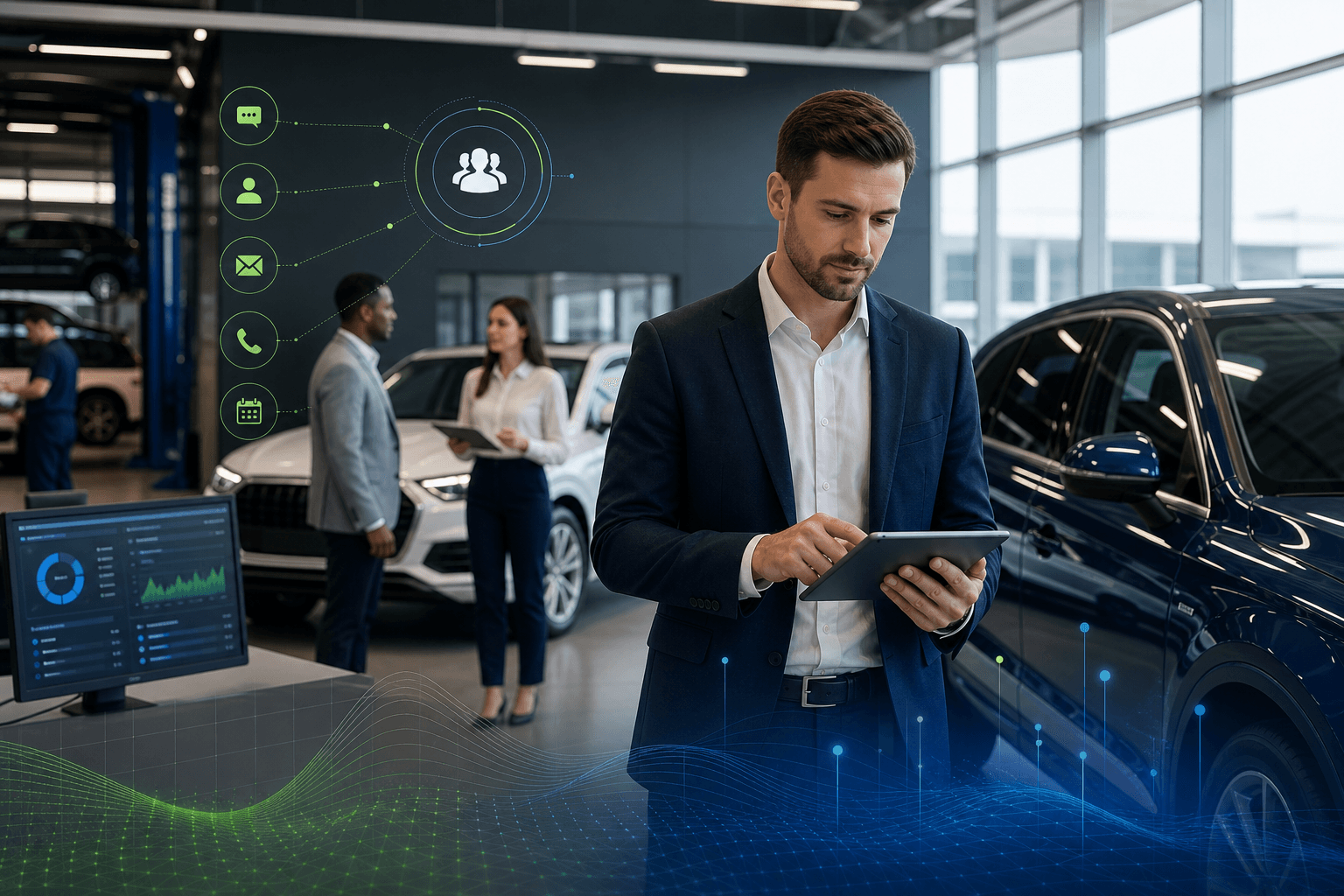 TECOBI blog image for 7 Incredible Ways Automotive CRM Artificial Intelligence Transforms Your Dealership Sales