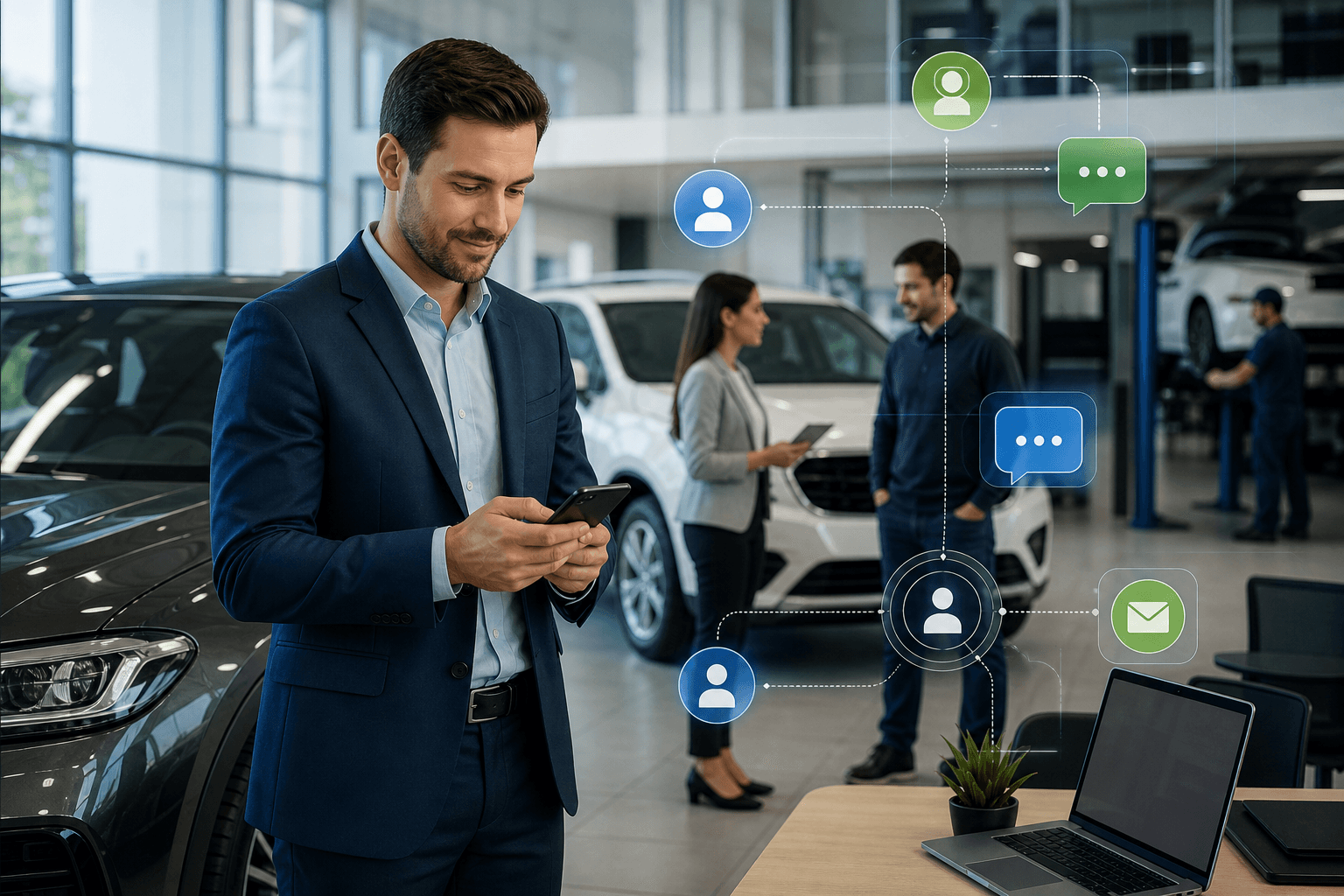 TECOBI blog image for Automotive Digital Communication: The New Standard in Car Sales