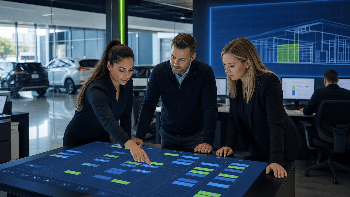 BDC director separating new dealership leads into different workflow paths
