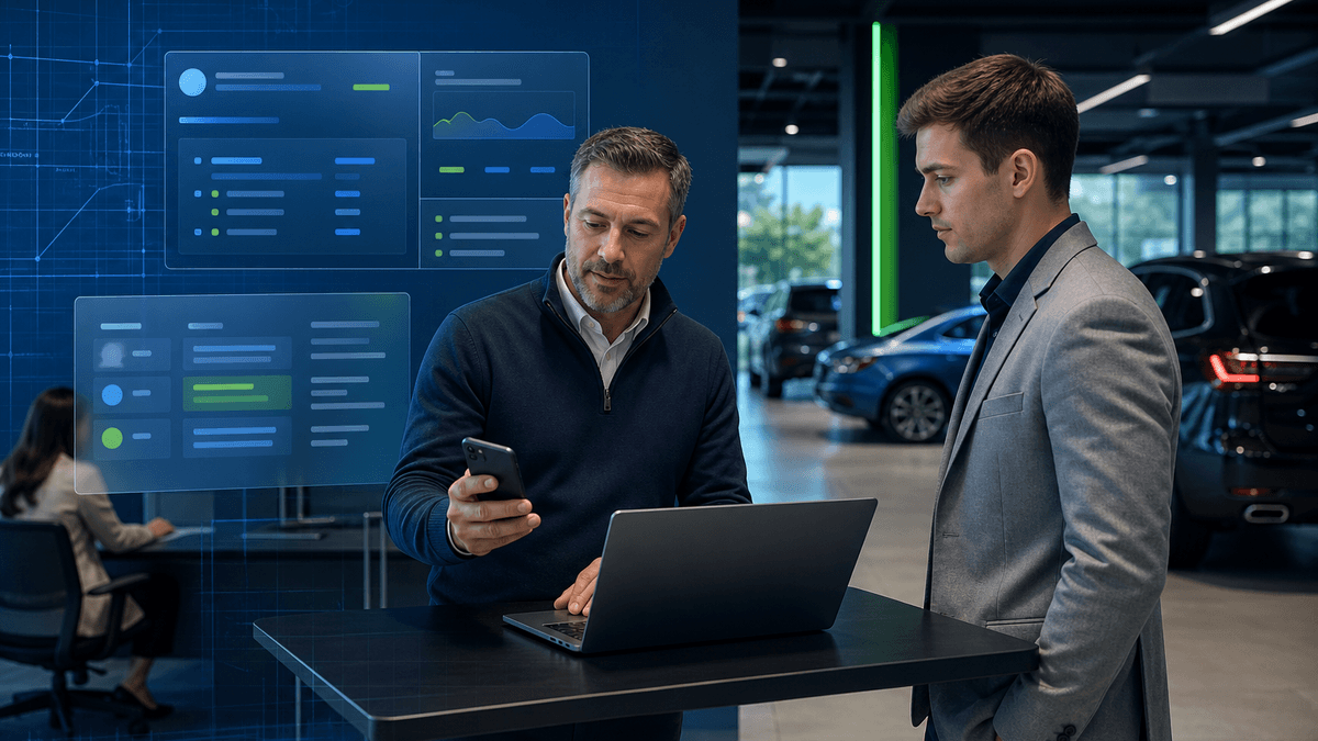 Manager checking whether opt-out handling is visible inside a dealership communication workflow