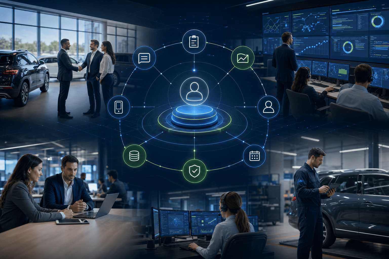 CRM tasks to automate with AI TECOBI editorial illustration