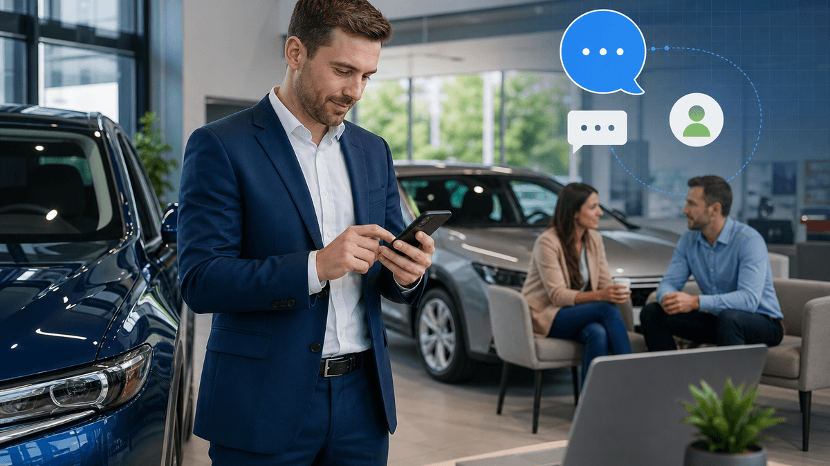 Harnessing AI to Empower Salespeople: A Day One Success Story in Car Dealership Communication - Sales team follow-up operations
