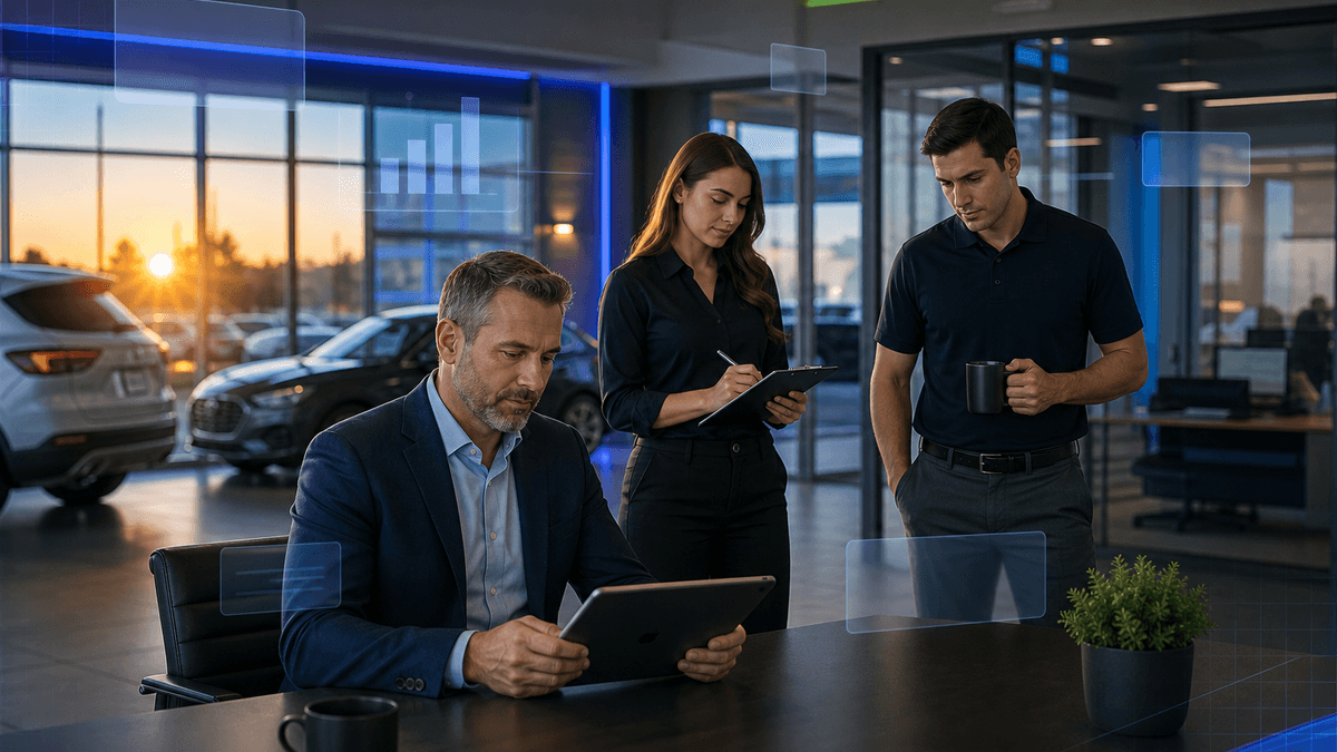 Sales manager spotting conversation drift before the morning rush