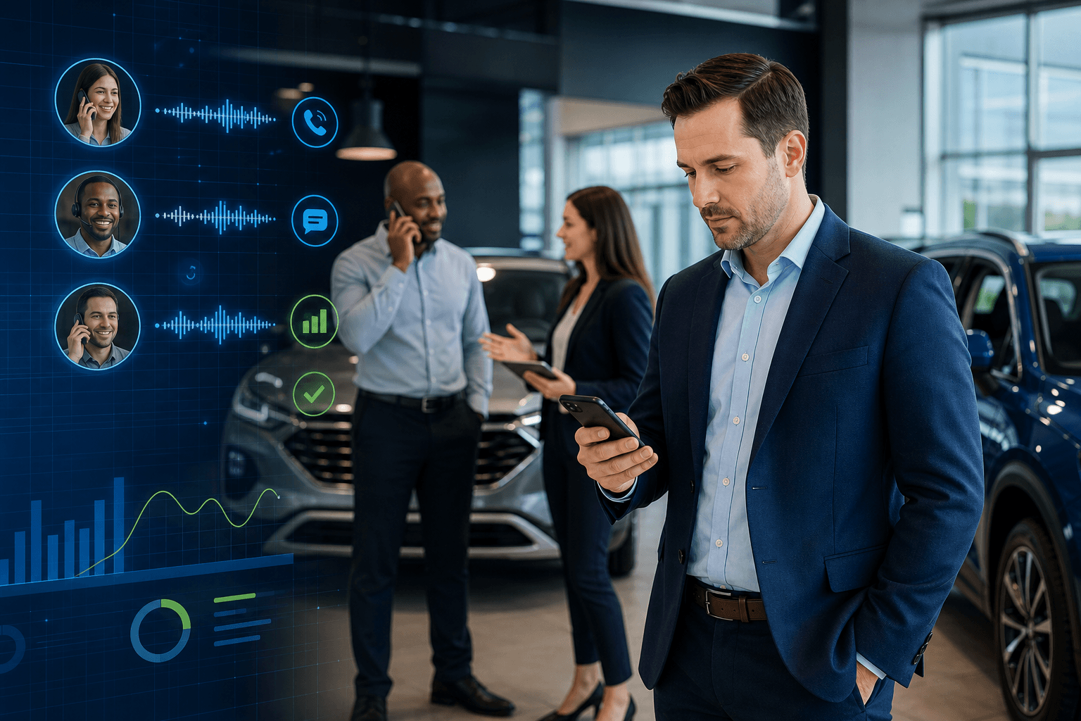TECOBI blog image for Revolutionizing Automotive Sales: How ChatGPT Can Help Monitor and Improve Your Phone Calls