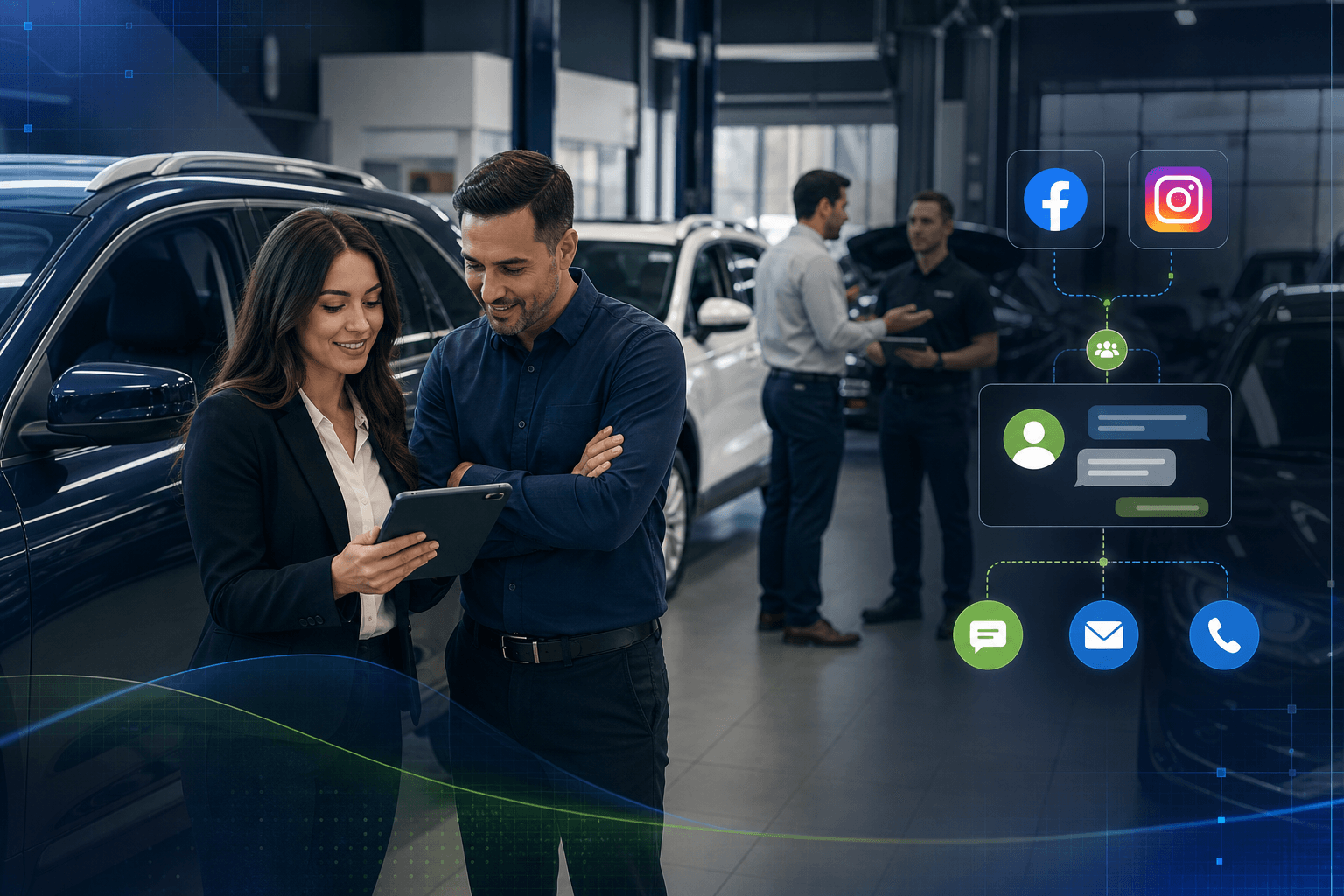 TECOBI blog image for How to Use Facebook and Instagram Ads to Generate High-Quality Auto Leads