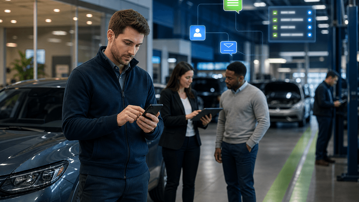 TECOBI Sales Engagement: Simplifying Car Sales with the Ping-Pong Effect - Customer communication workflow