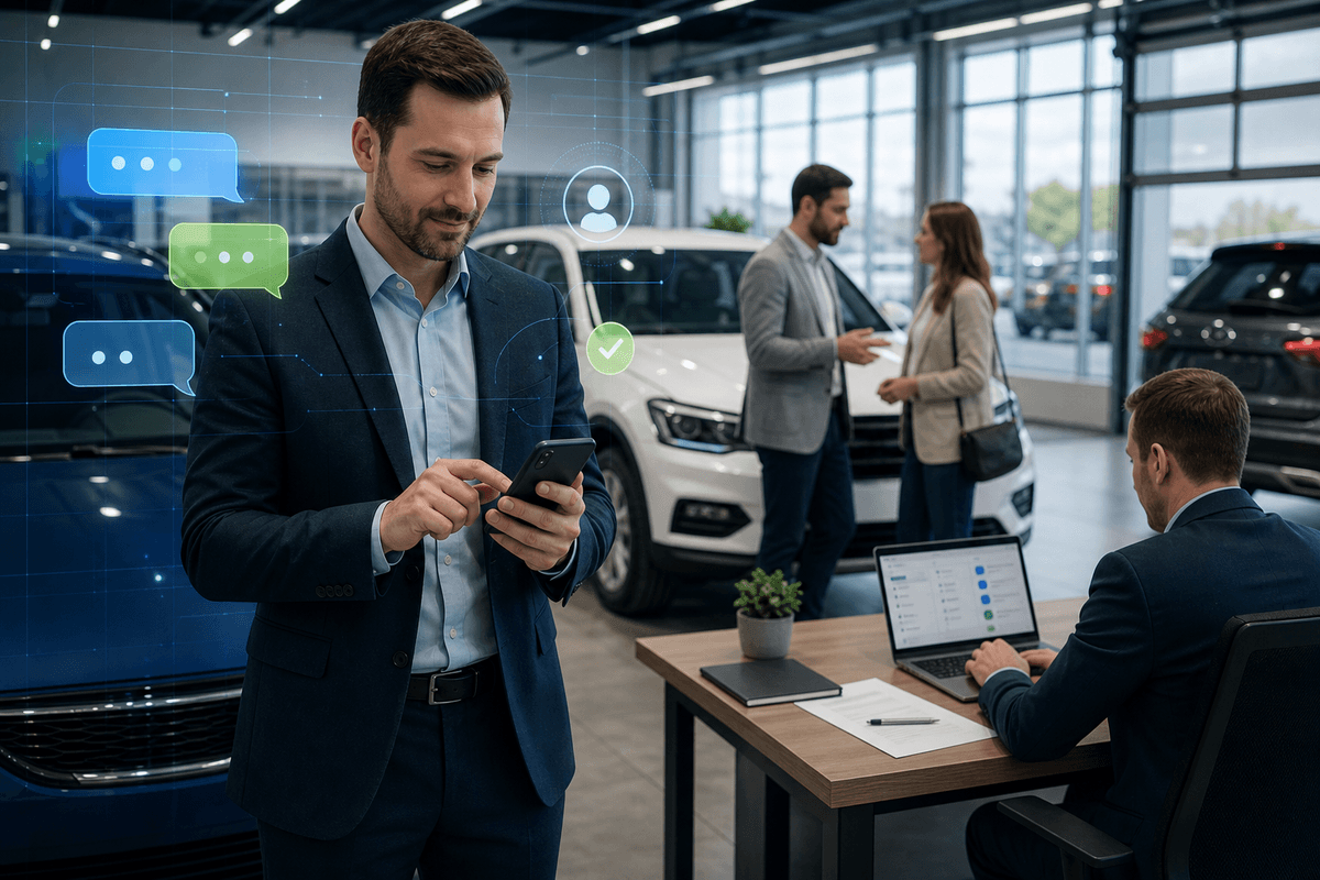 TECOBI blog image for The Rise of Text Messaging in Auto Dealerships: A Shift from Tradition to Innovation
