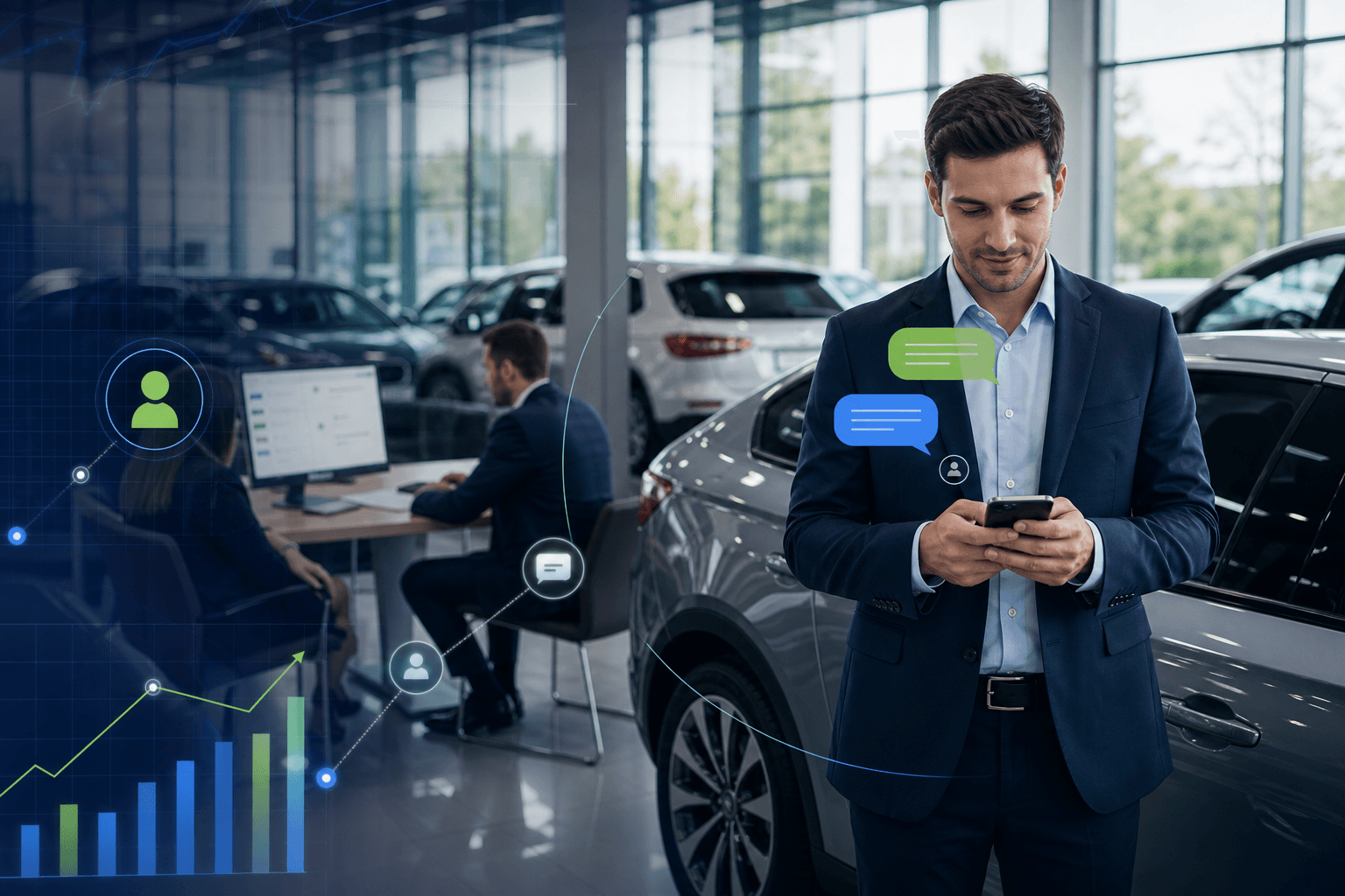 TECOBI blog image for Unleashing Untapped Potential: Text Messaging as a Game-Changer for Maximizing Pandemic-Induced Opportunities in Car Dealerships