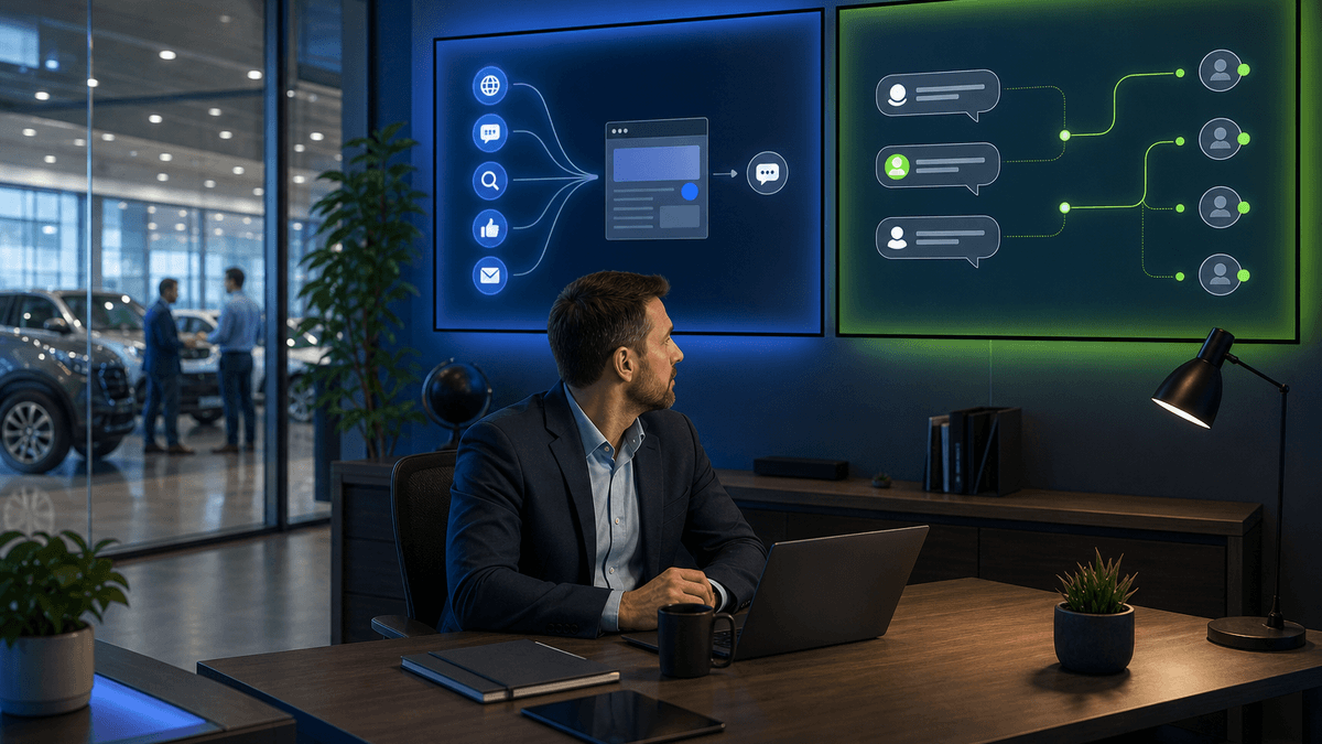 Marketing leader separating website lead sources from customer conversation workflows