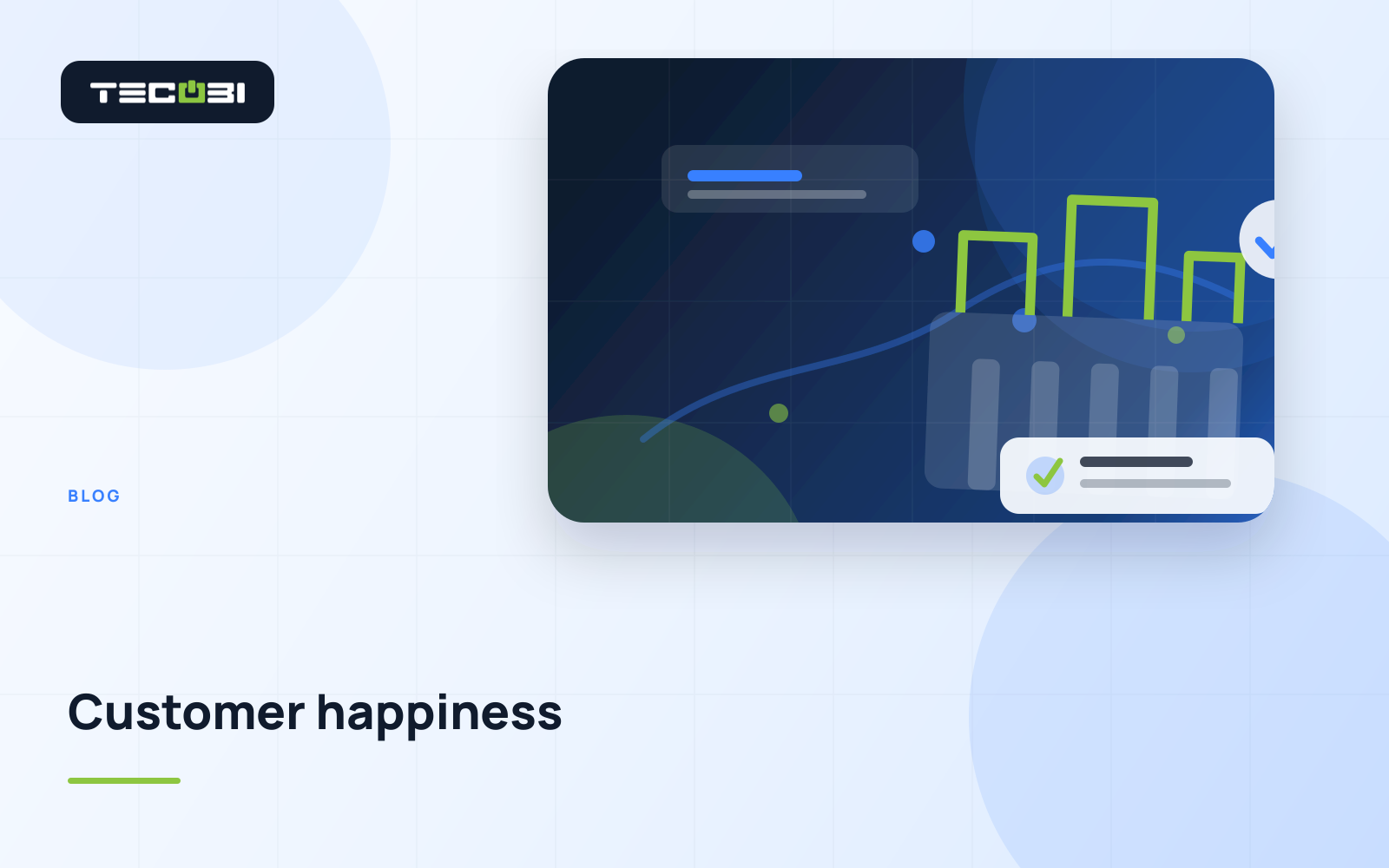 TECOBI article artwork for How We Doubled Customer Happiness in 6 Months
