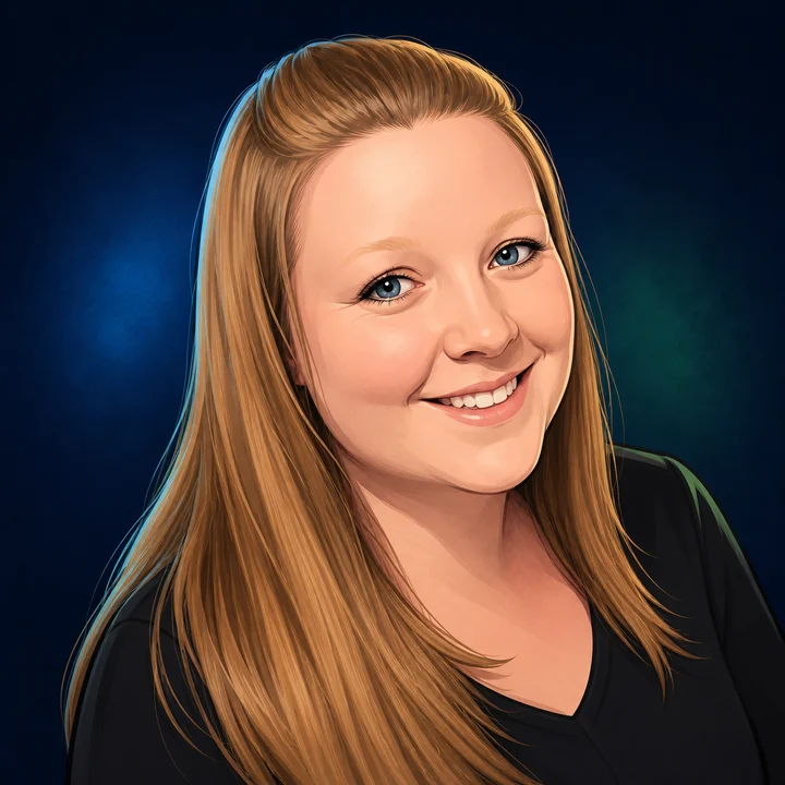 Illustrated portrait of Elexa Scarbrough, Jr. Support Specialist at TECOBI