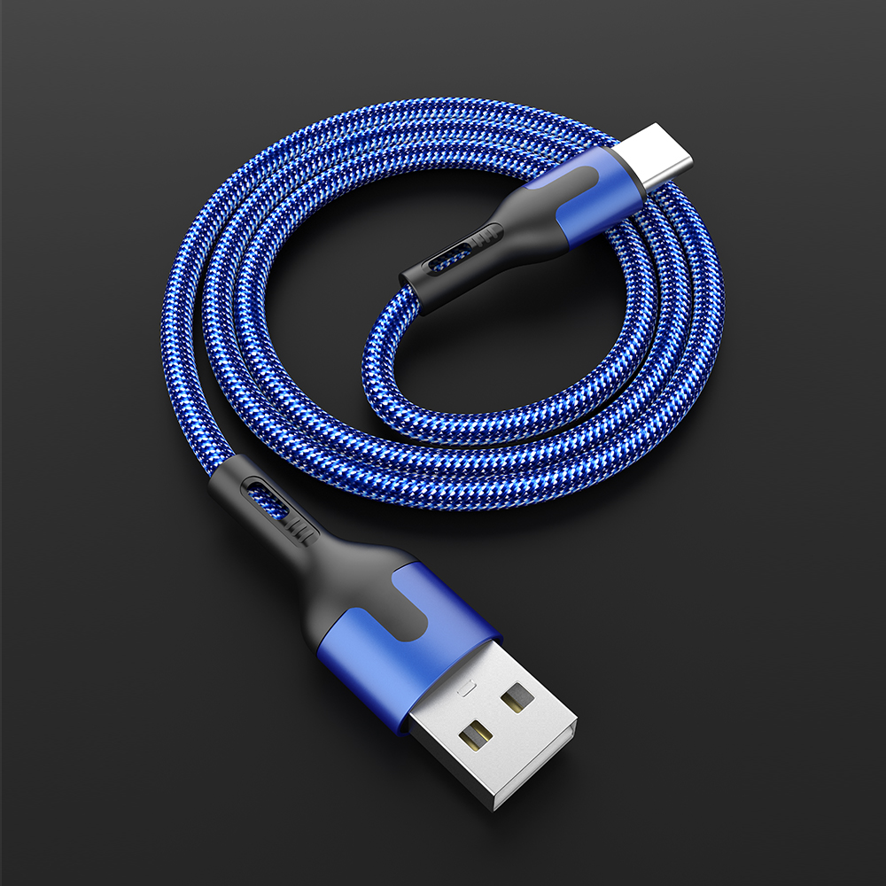 Cable APPACS Tipo C de carga de 2 metros de Nylon y Aluminio