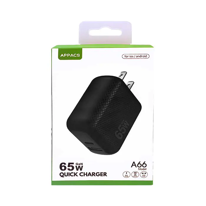 Cargador APPACS 65W con carga rápida