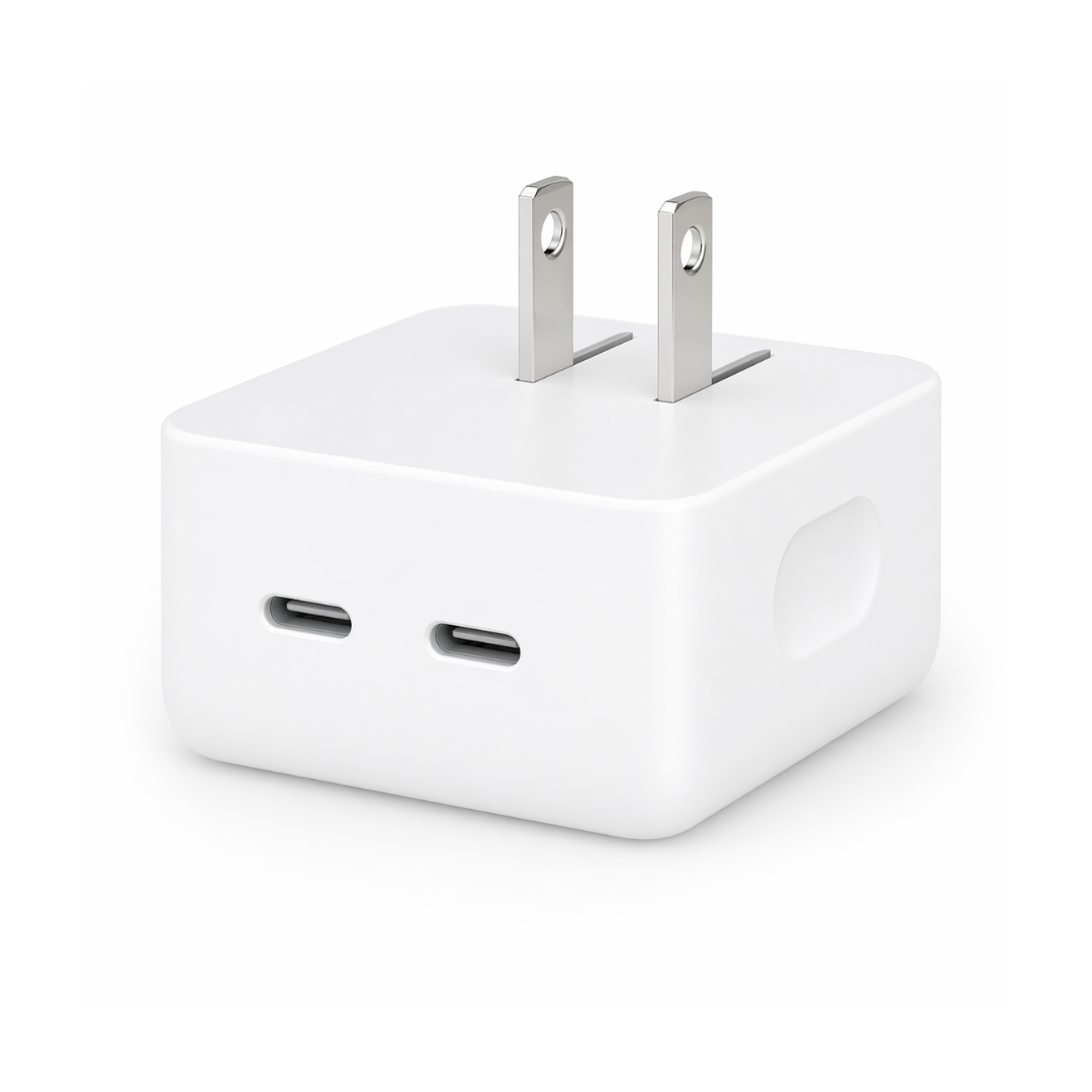 Imagen de Cargador de pared Apple Original de Puerto Dual USB C de 35W