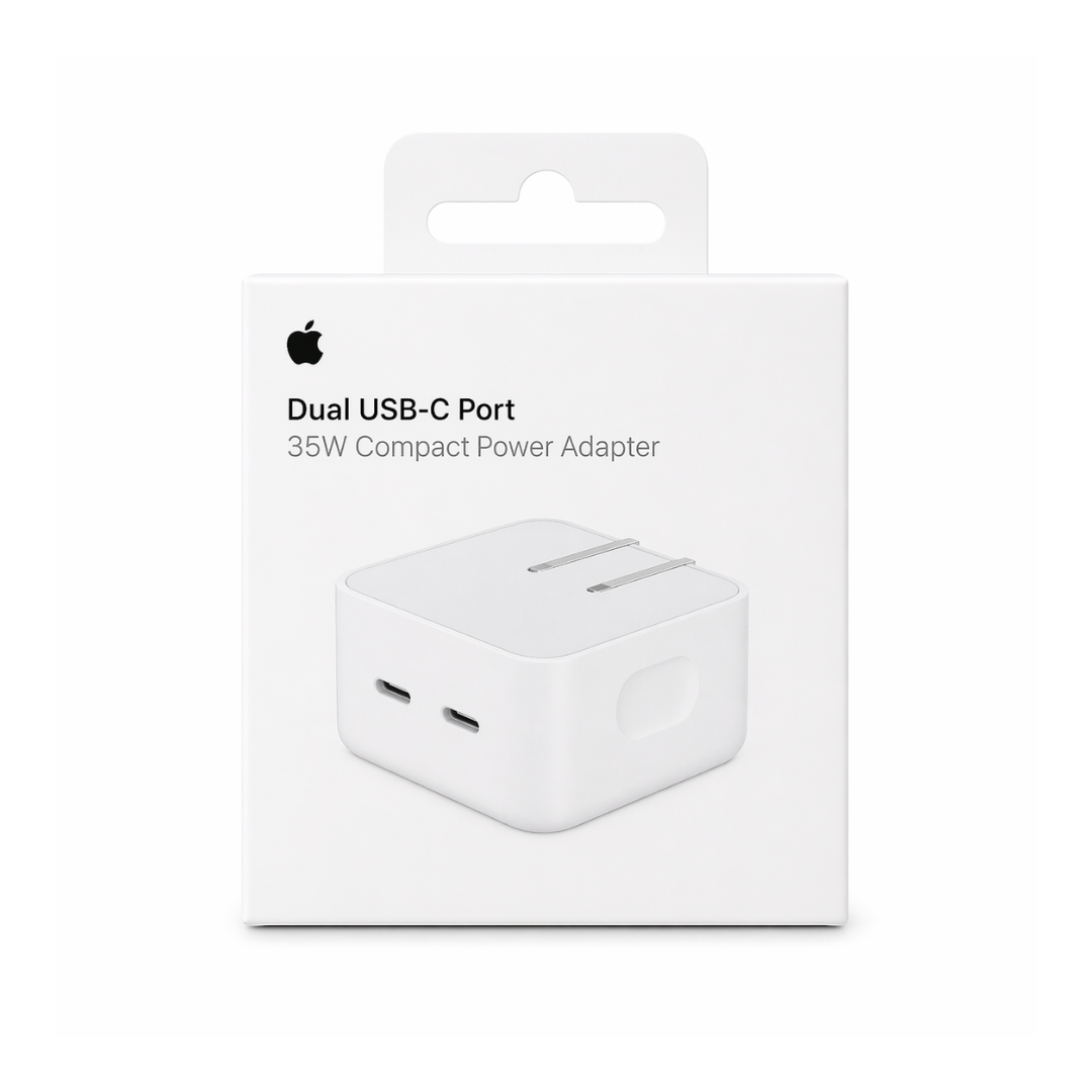 Cargador de pared Apple Original de Puerto Dual USB C de 35W