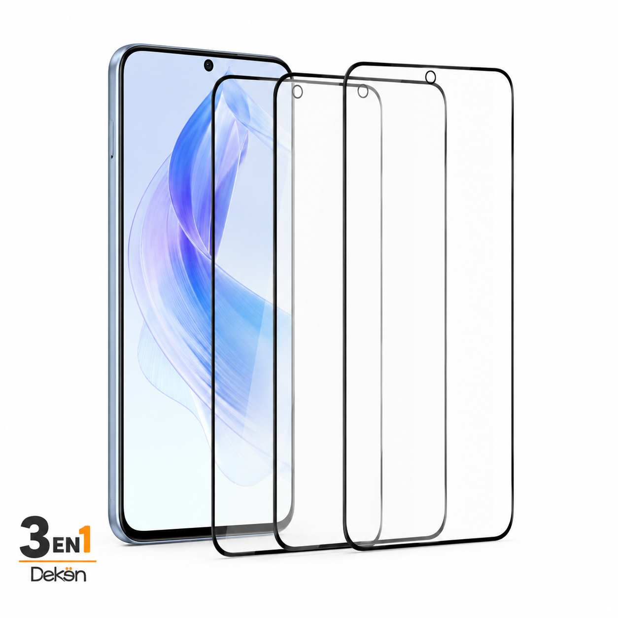 Protector de pantalla DEKEN 3 en 1 para Honor 90 Lite
