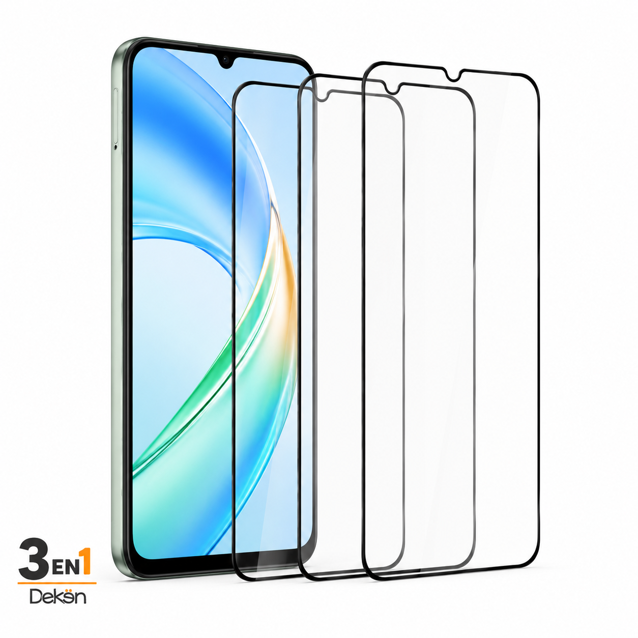 Protector de pantalla DEKEN 3 en 1 para Honor X5b