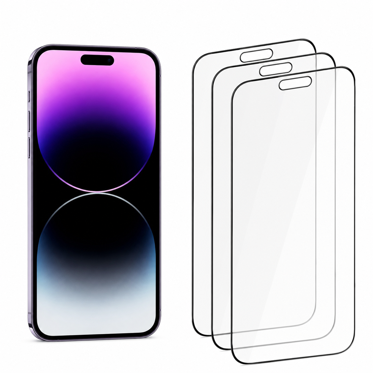 Imagen de Protector de pantalla DEKEN 3 en 1 para iPhone 14 Pro Max