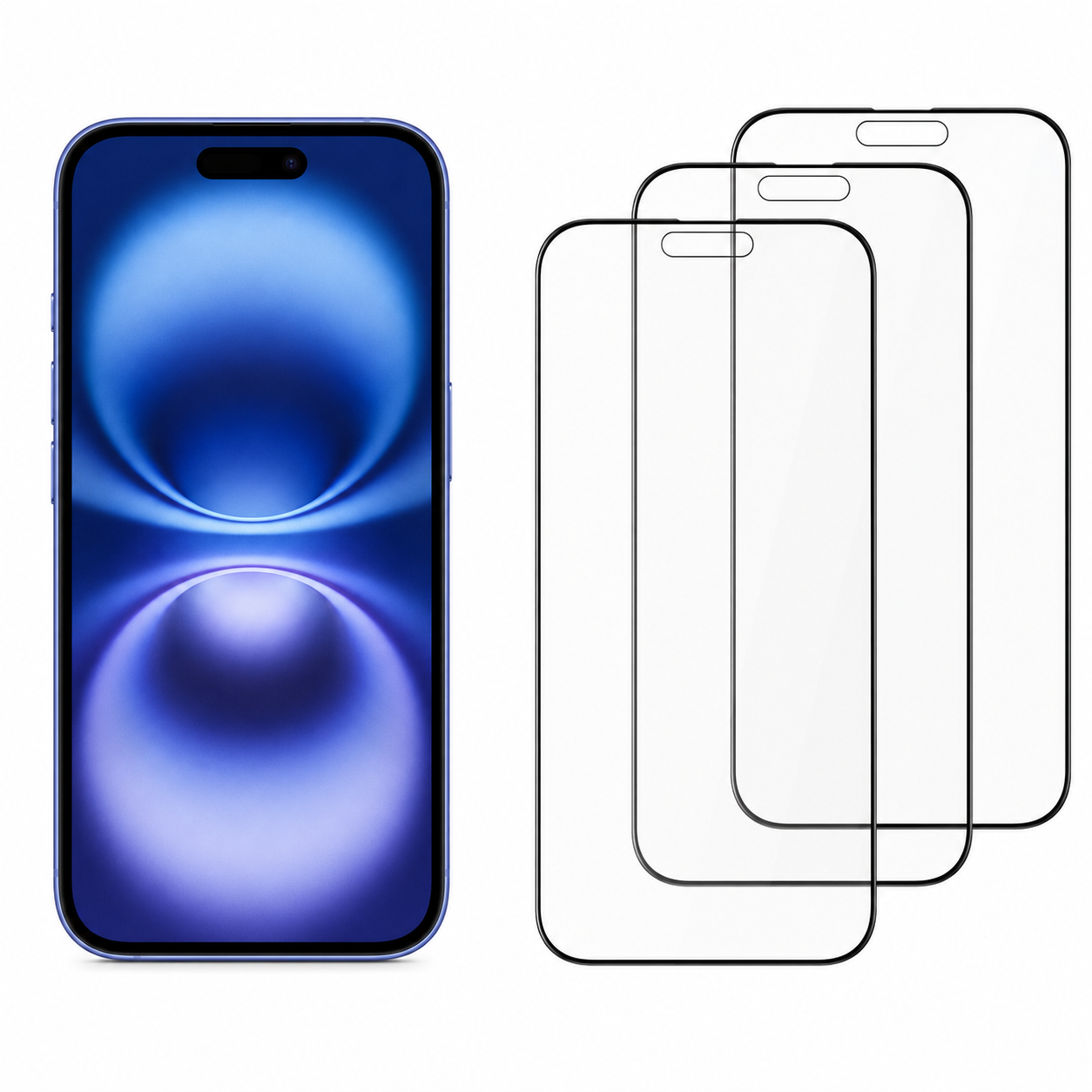Imagen de Protector de pantalla DEKEN 3 en 1 para iPhone 16