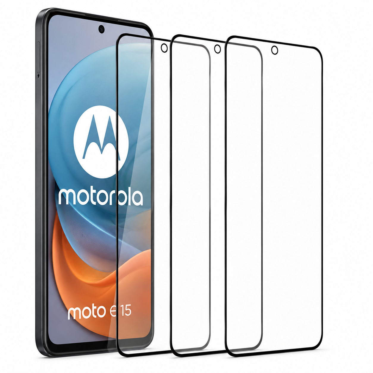 Imagen de Protector de pantalla DEKEN 3 en 1 para Motorola E15