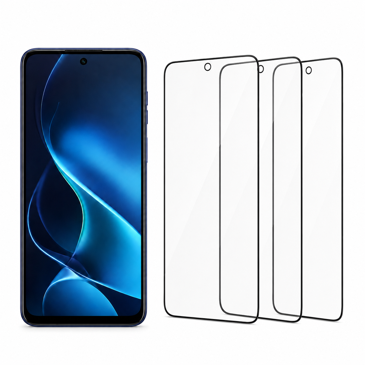 Imagen de Protector de pantalla DEKEN 3 en 1 para Motorola G56
