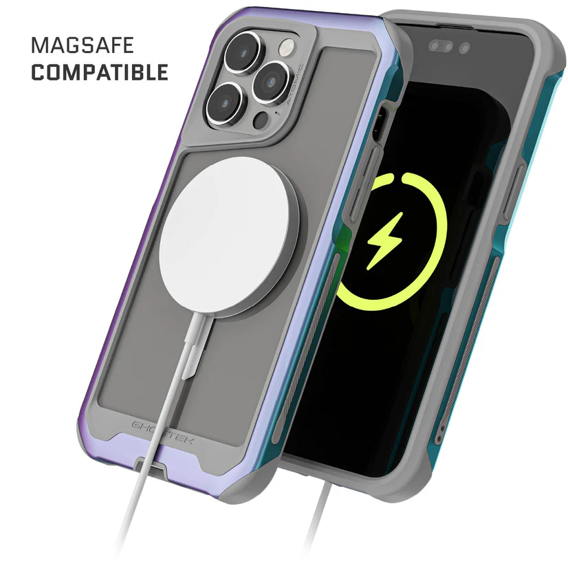 Imagen de Forro Ghostek Atomic Slim 4 Apple para iPhone 15 Pro color prismático