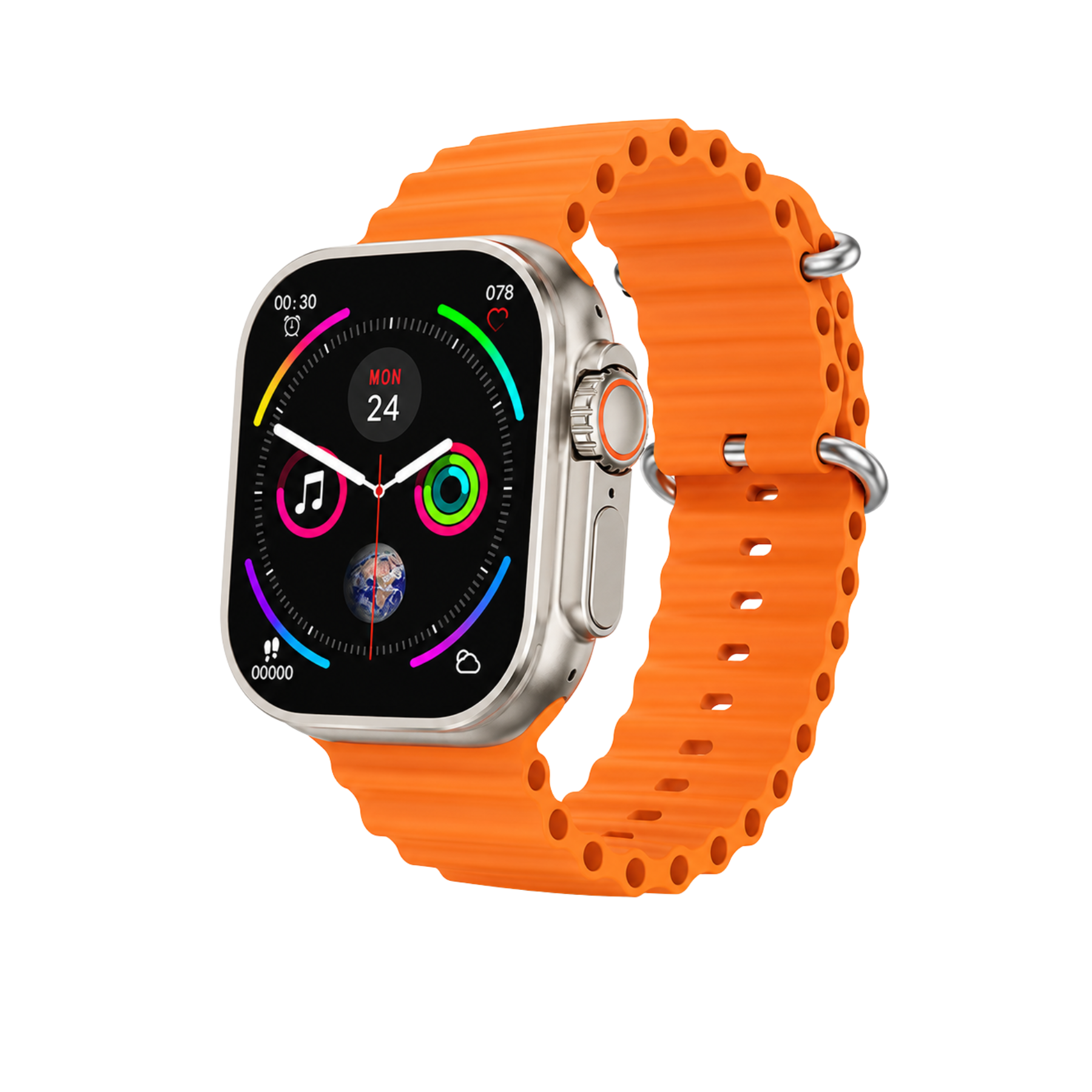 Imagen de Reloj inteligente HOCO Ultra con llamadas Titanium Gold