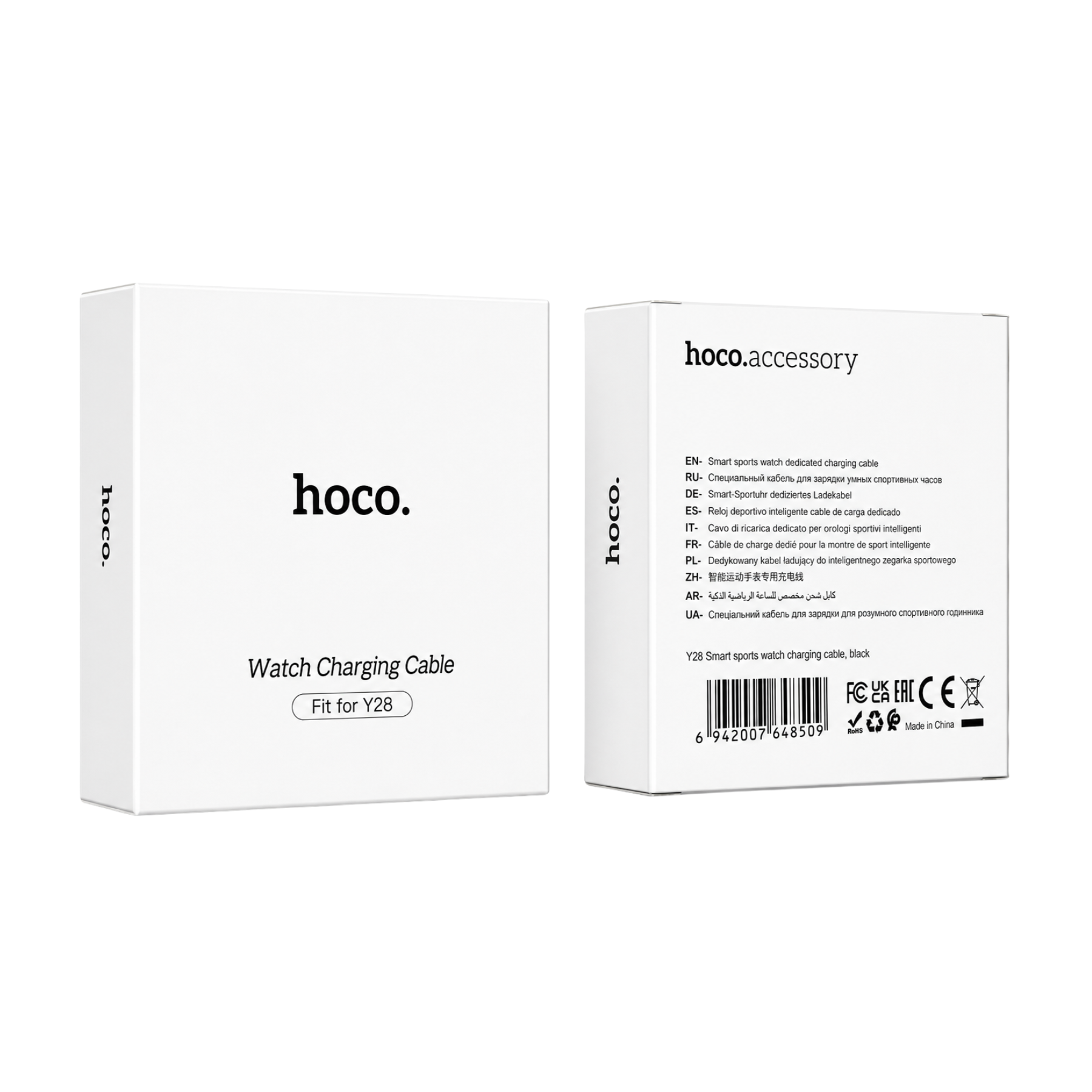 Cable HOCO carga para smartwatch en color blanco